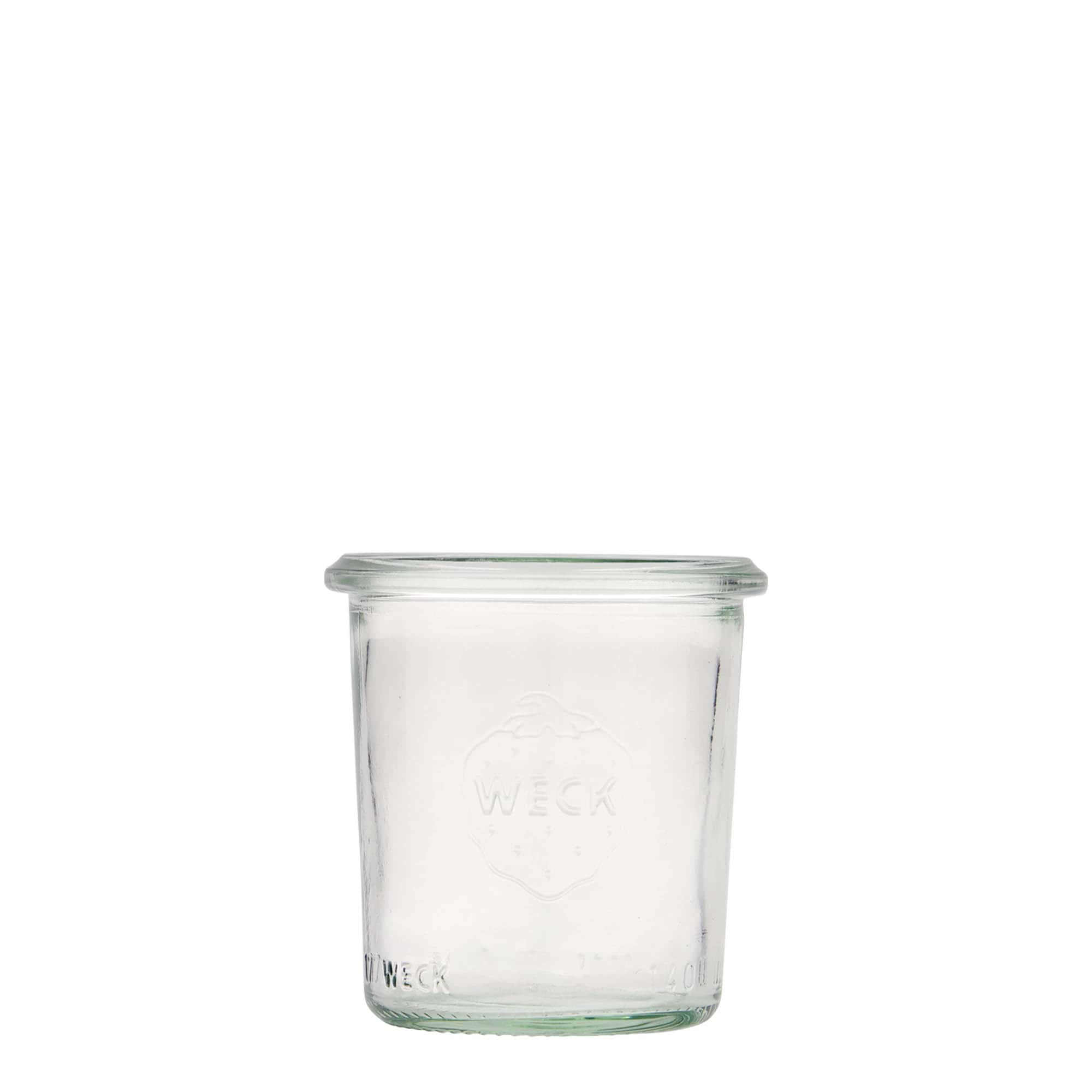 140 ml WECK-omkeerglas, opening: ronde rand