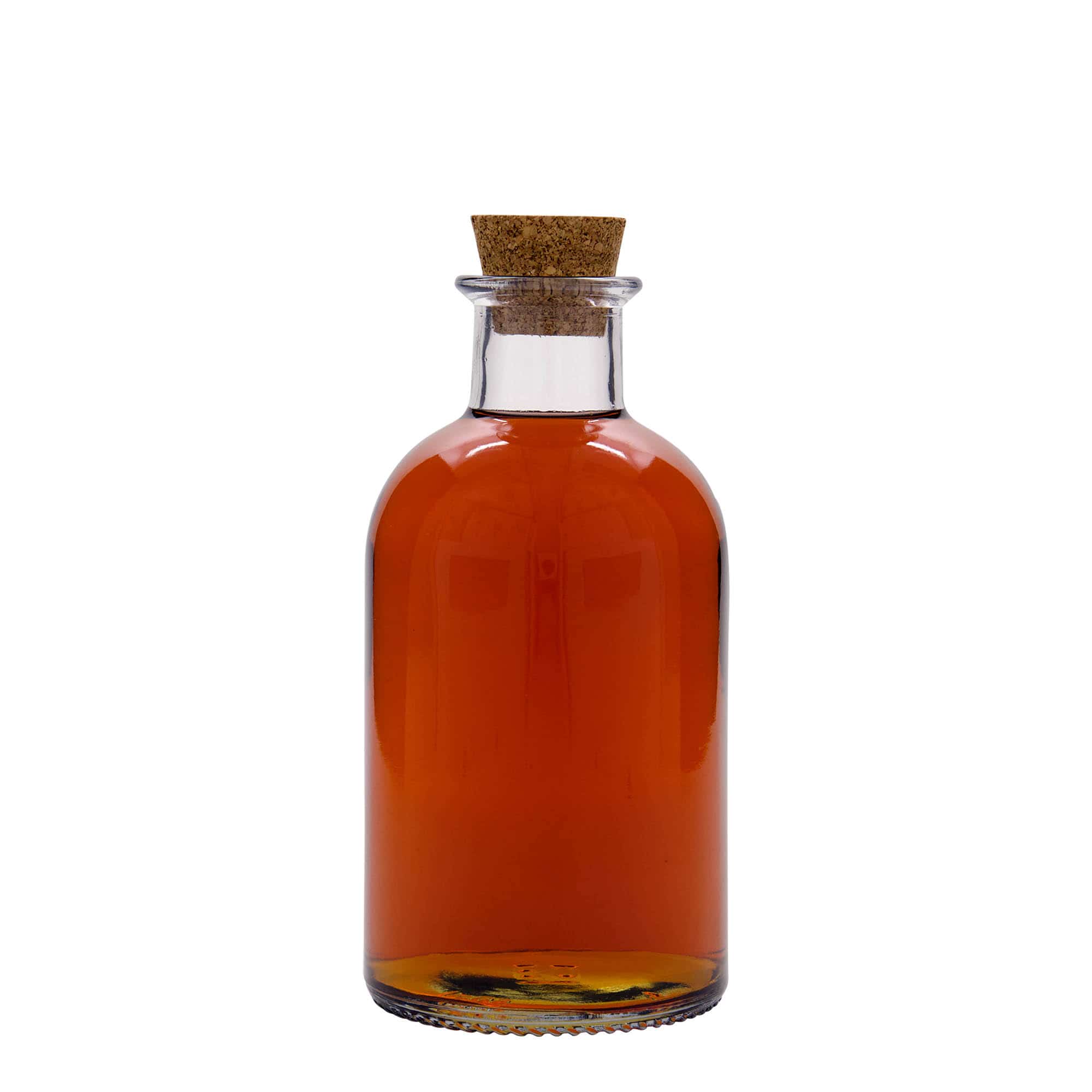 Glazen fles Apotheker 'Italia', 500 ml, monding: kurk