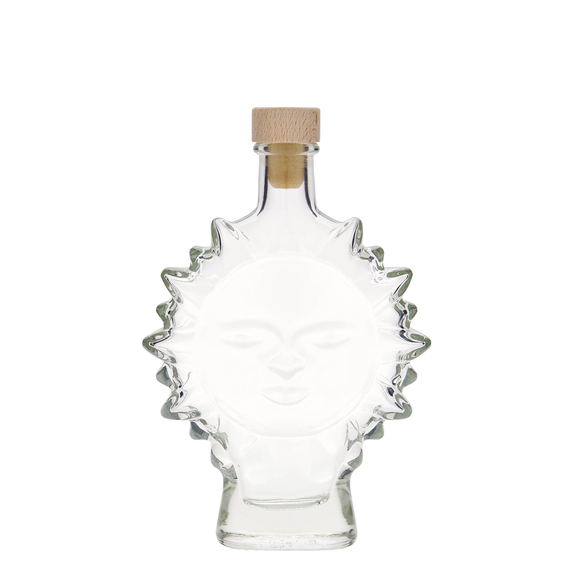 200 ml glazen fles 'Zon', opening: kurk 200 ml glazen fles 'Zon', opening: kurk