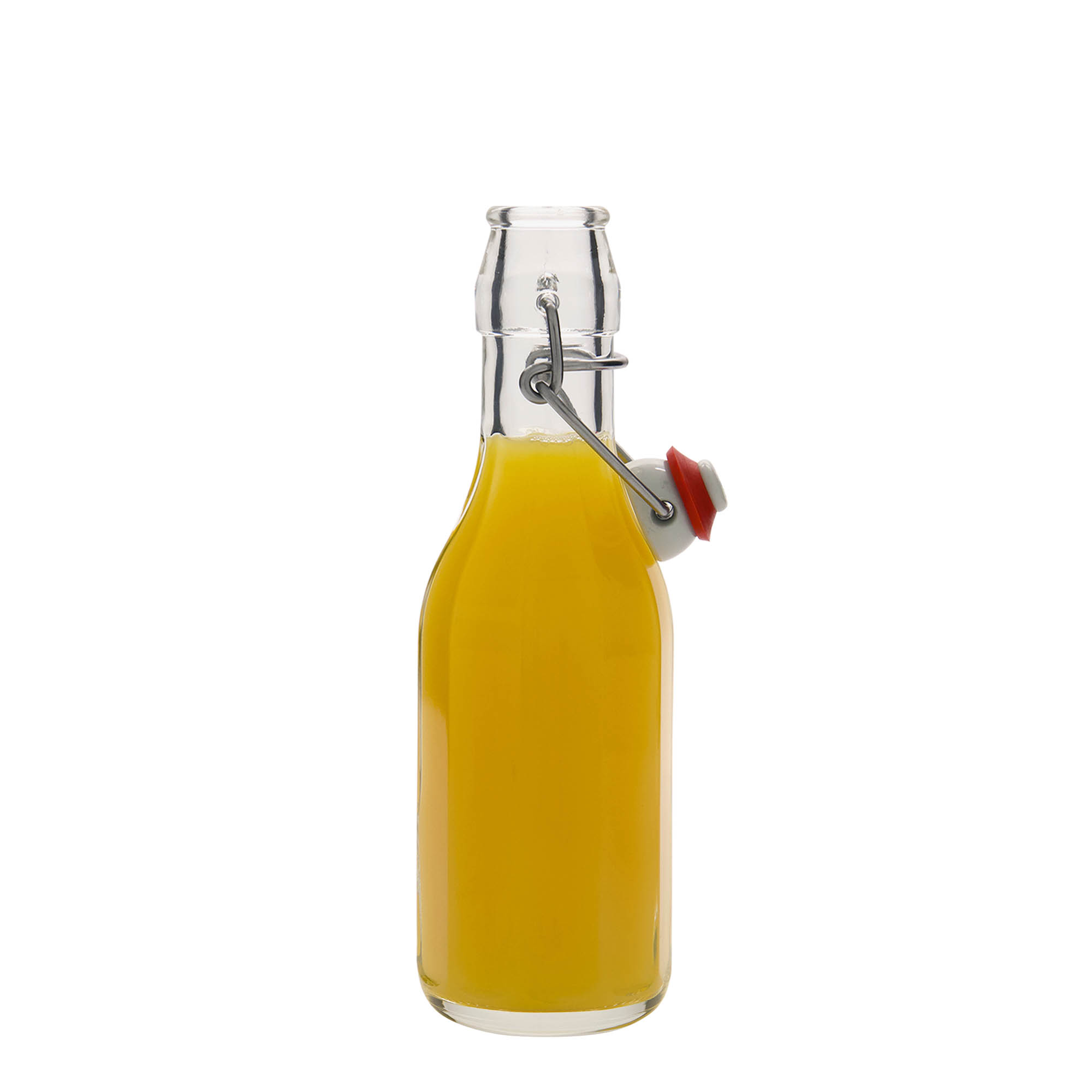 250 ml glazen fles 'Bravo', tienhoekig, opening: beugelsluiting 250 ml glazen fles 'Bravo', tienhoekig, opening: beugelsluiting