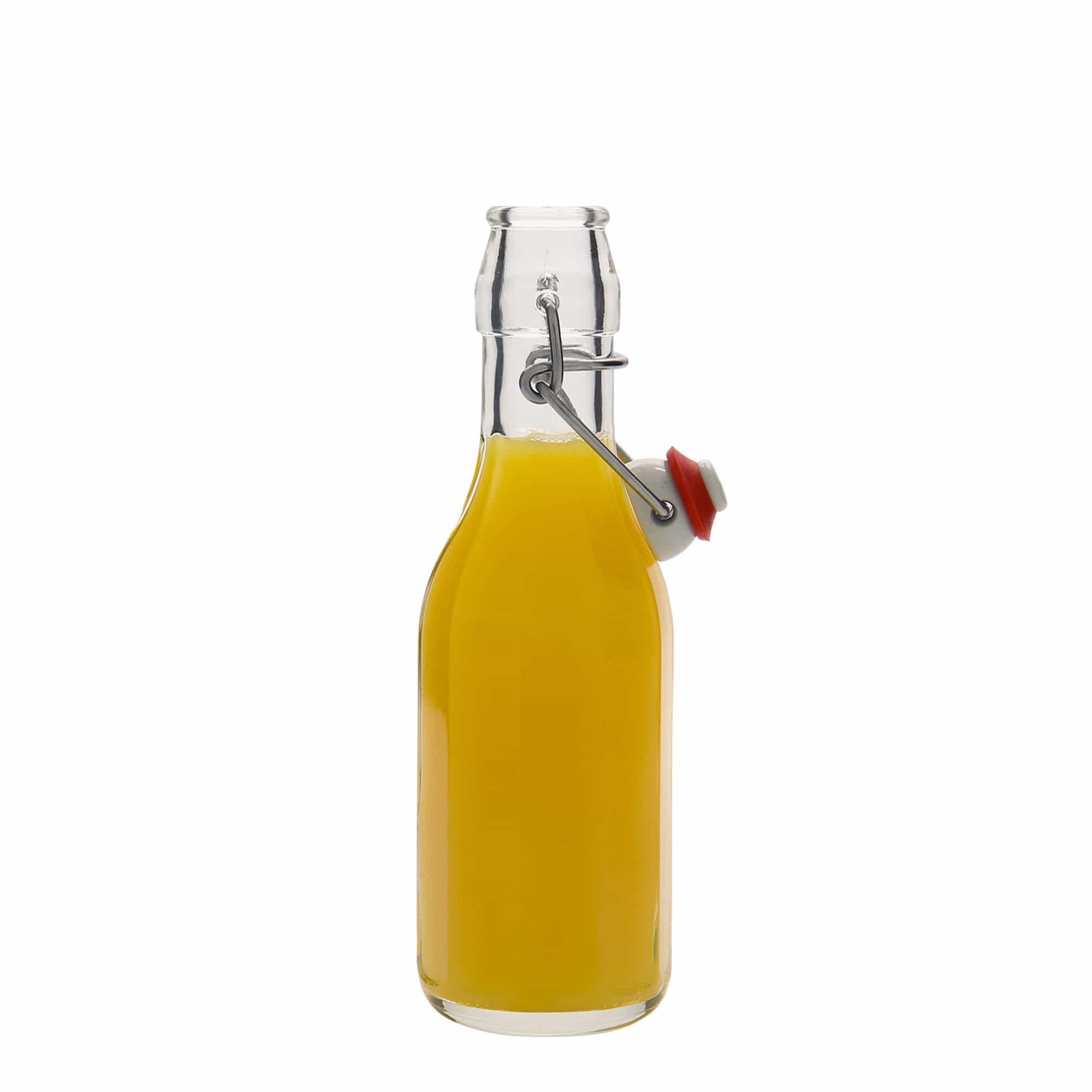250 ml glazen fles 'Bravo', tienhoekig, opening: beugelsluiting