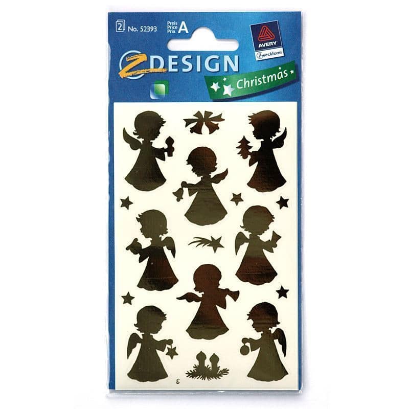 Zweckform stickers 'Engel', papier, goud Zweckform stickers 'Engel', papier, goud