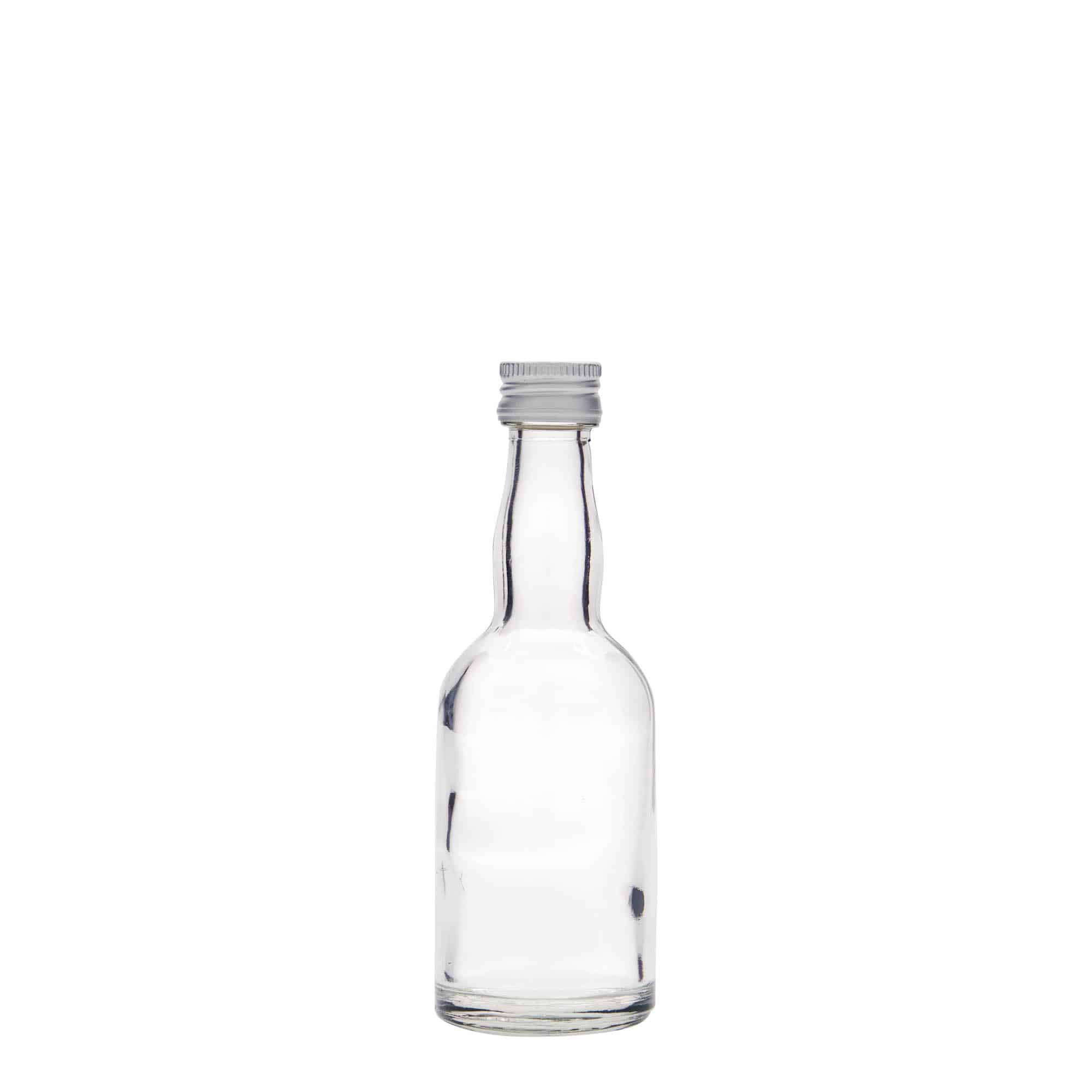 Glazen fles 'Proba', 50 ml, monding: PP 18