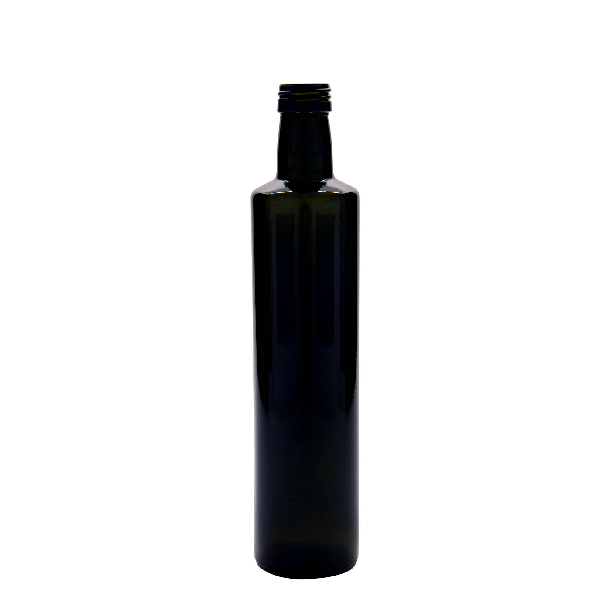 500 ml glazen fles 'Dorica', antiekgroen, mondstuk: PP 31,5 500 ml glazen fles 'Dorica', antiekgroen, mondstuk: PP 31,5