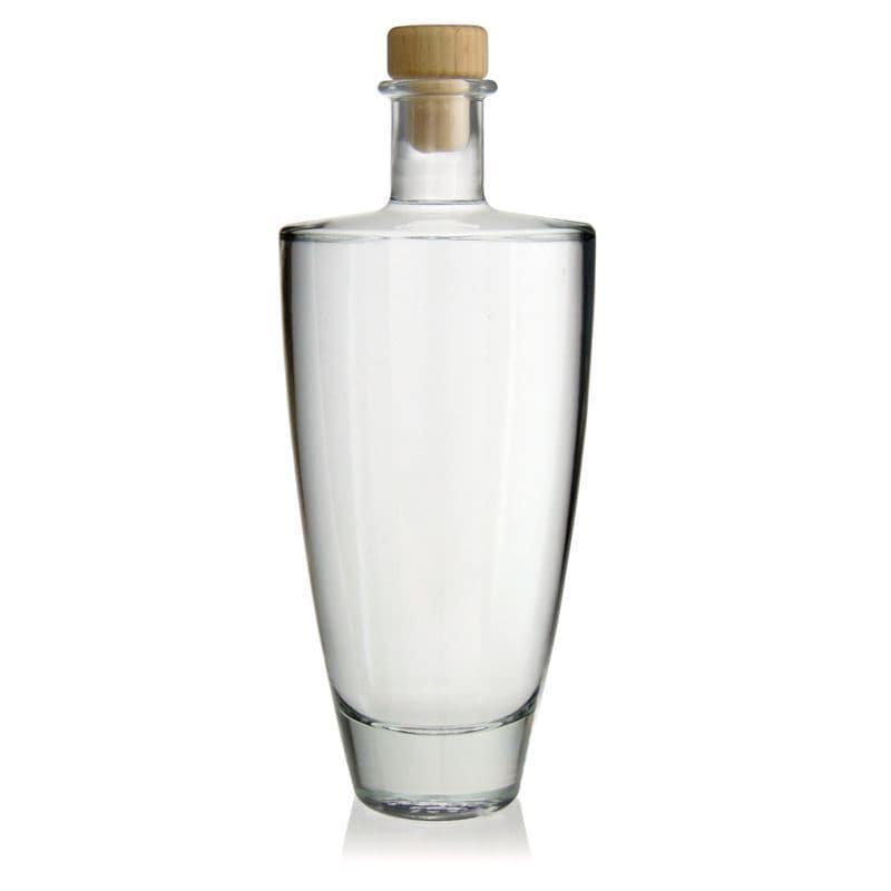 Glazen fles 'Vanessa', 500 ml, ovaal, monding: kurk