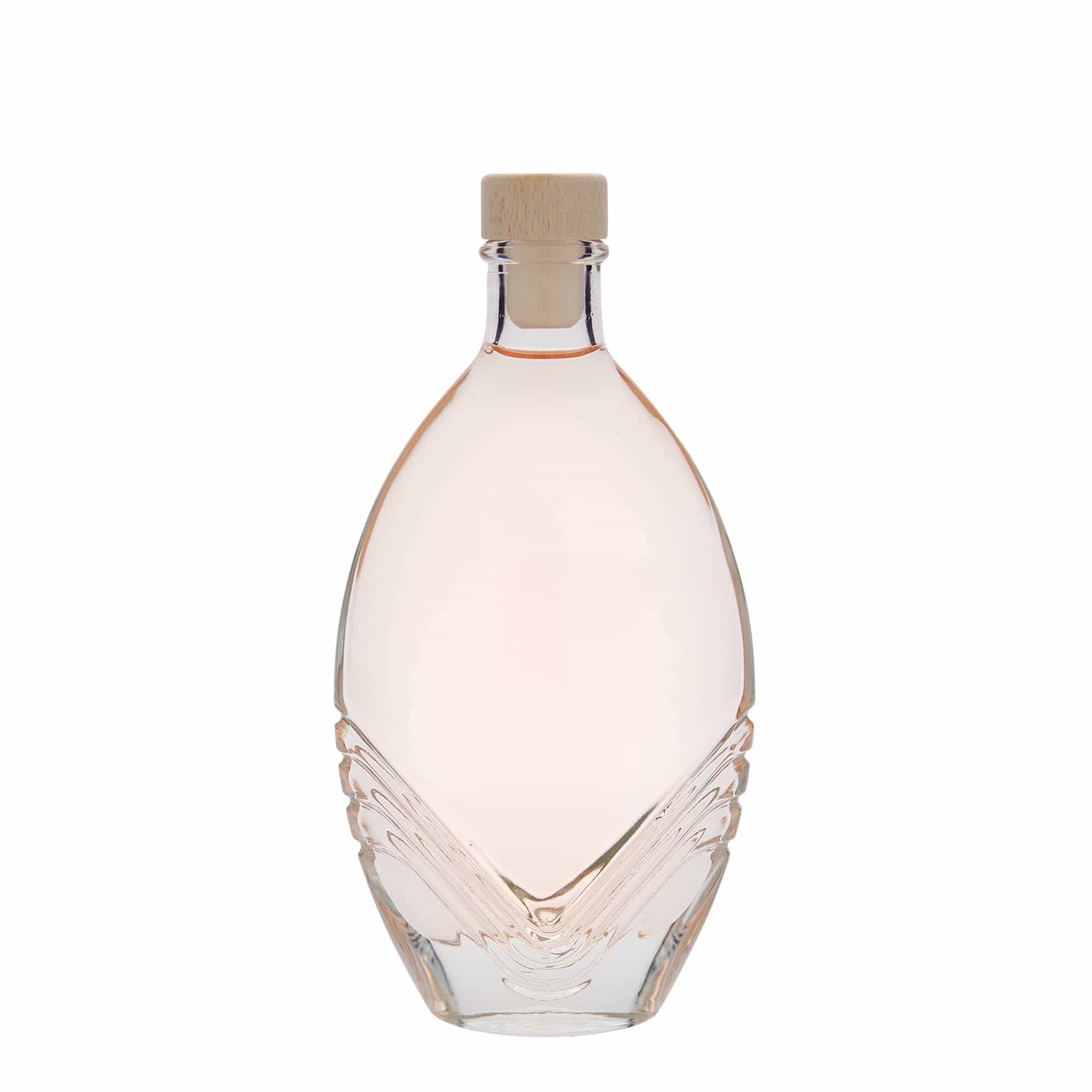 200 ml glazen fles 'Florence', ovaal, opening: kurk