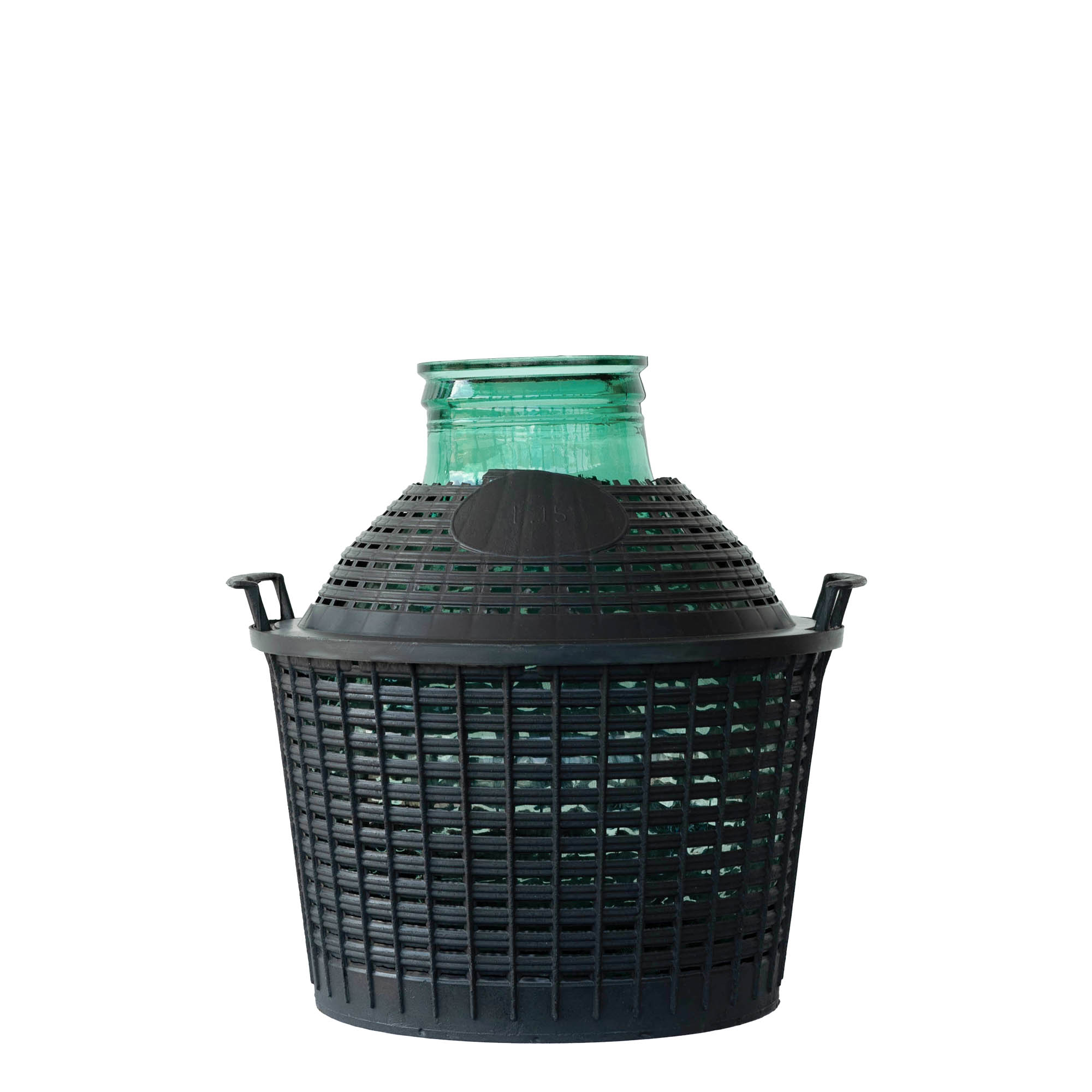 15 l ballonfles brede hals, glas, monding: opzetdeksel 15 l ballonfles brede hals, glas, monding: opzetdeksel