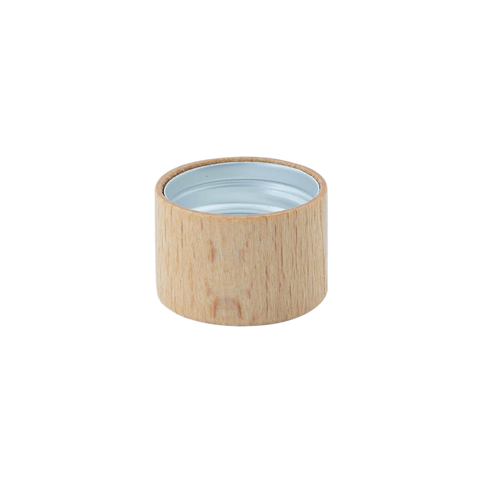 Schroefdop, metaal-hout, houtkleurig, voor monding: PP 28 Schroefdop, metaal-hout, houtkleurig, voor monding: PP 28