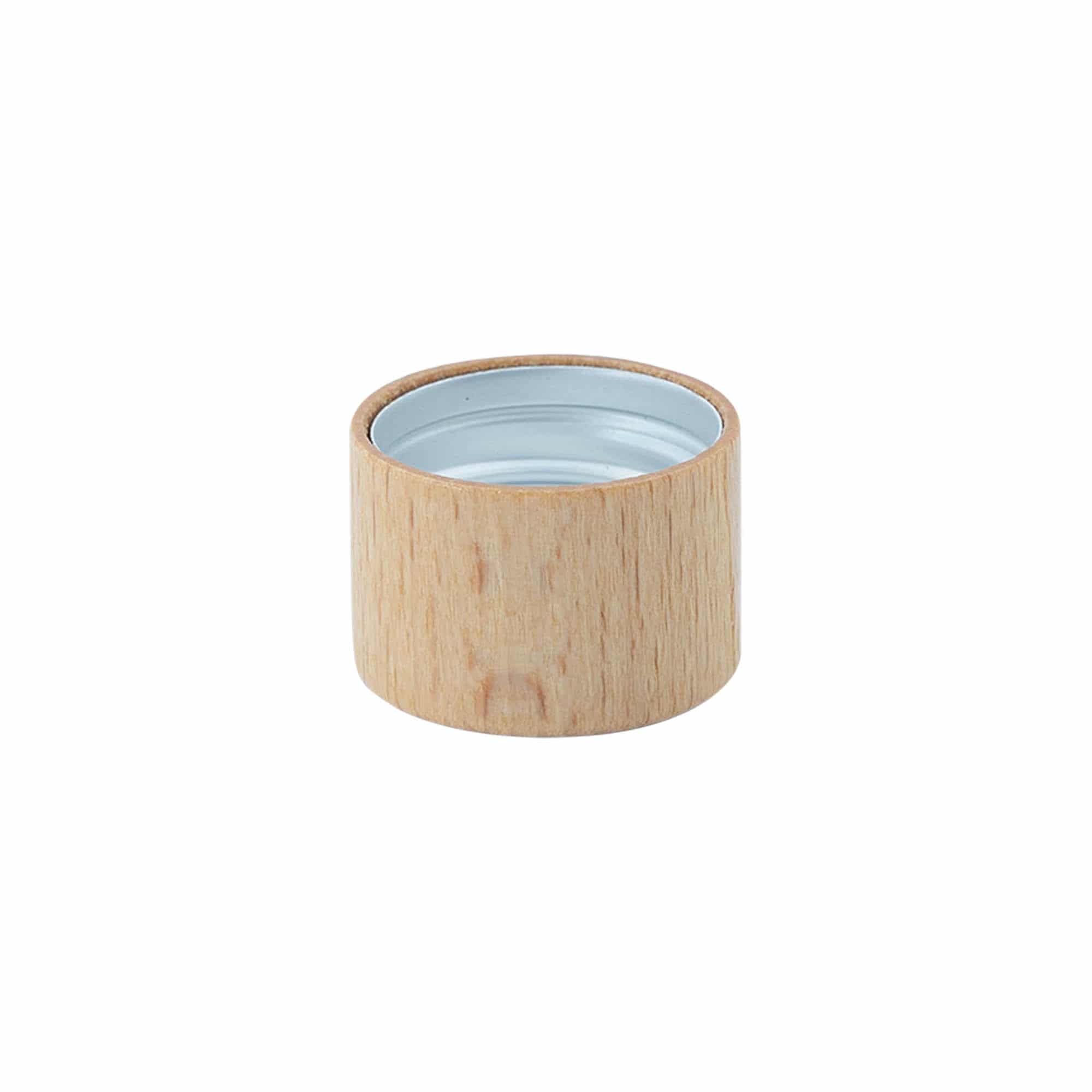 Schroefdop, metaal-hout, houtkleurig, voor monding: PP 28