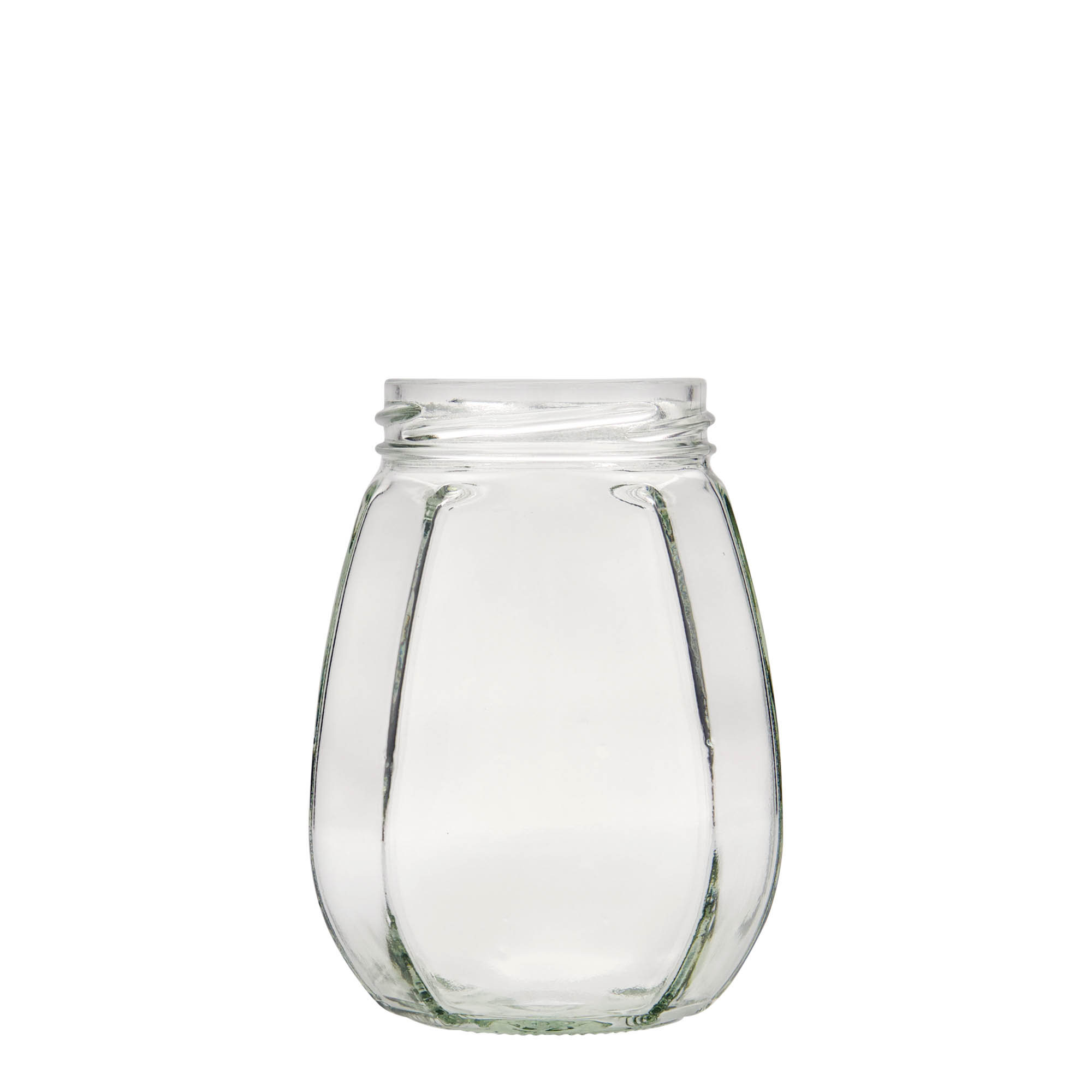385 ml sierglas, zeshoekig, opening: Twist-Off (TO 63)