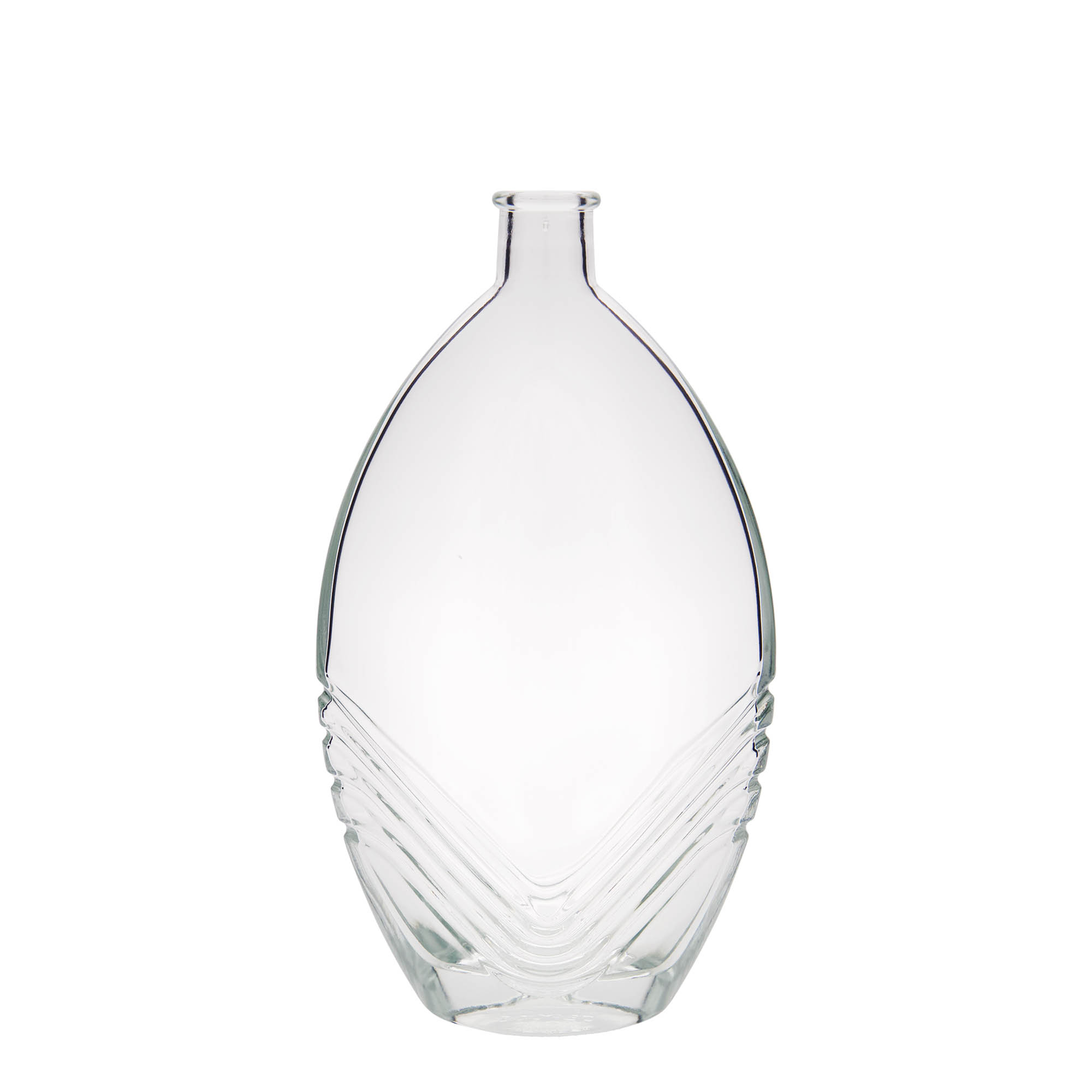 500 ml glazen fles 'Florence', ovaal, opening: kurk 500 ml glazen fles 'Florence', ovaal, opening: kurk
