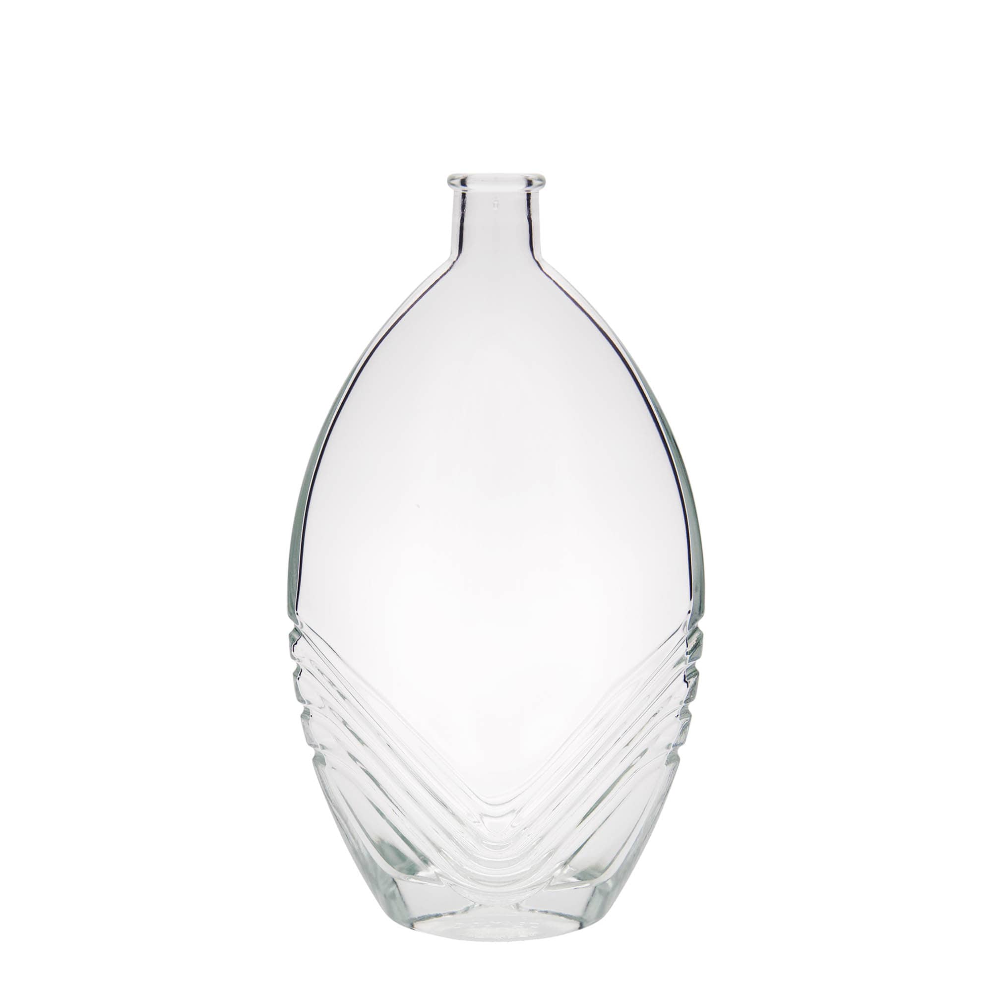 500 ml glazen fles 'Florence', ovaal, opening: kurk