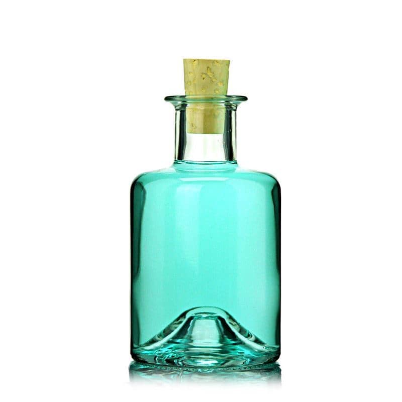 Glazen fles Apotheker, 200 ml, monding: kurk