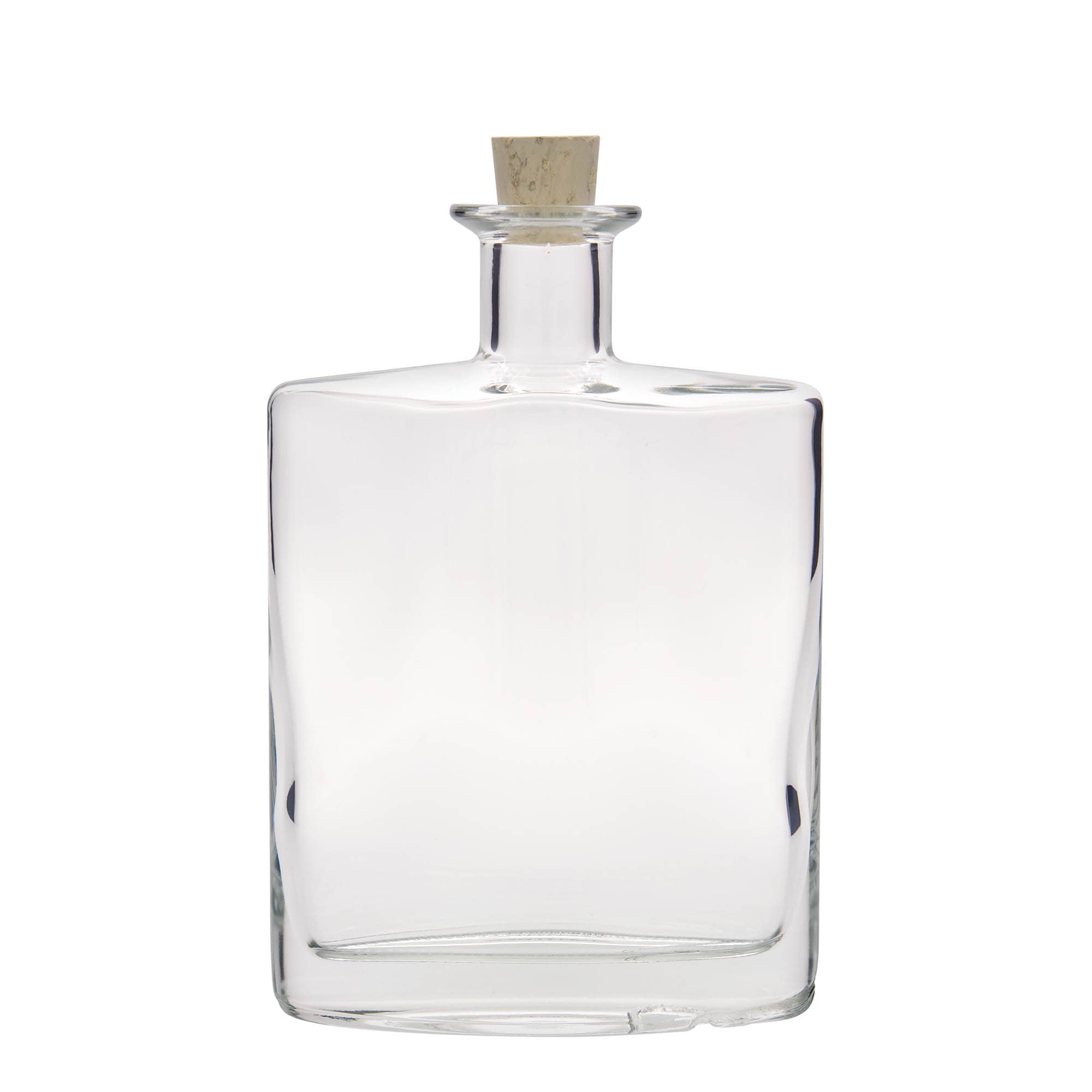 700 ml glazen fles 'Zorbas', ovaal, opening: kurk