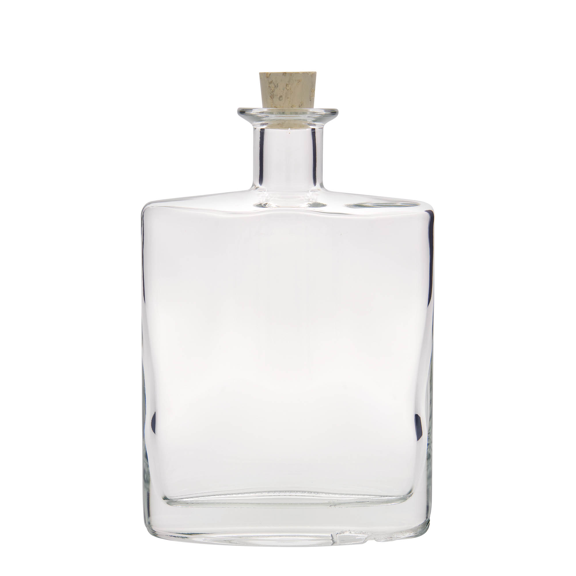 700 ml glazen fles 'Zorbas', ovaal, opening: kurk