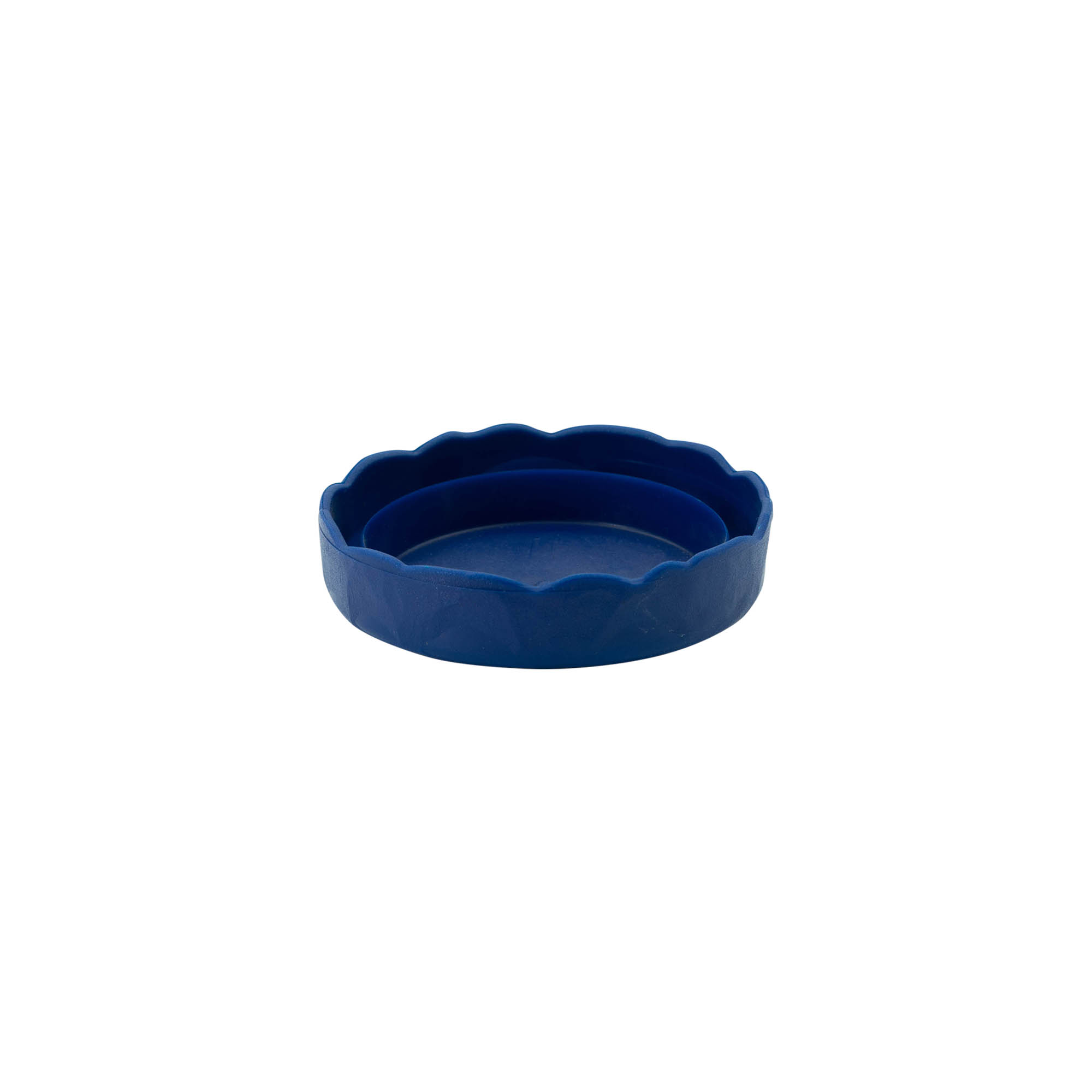 Opzetdeksel voor smalle hals keramische pot, HDPE-kunststof, blauw Opzetdeksel voor smalle hals keramische pot, HDPE-kunststof, blauw