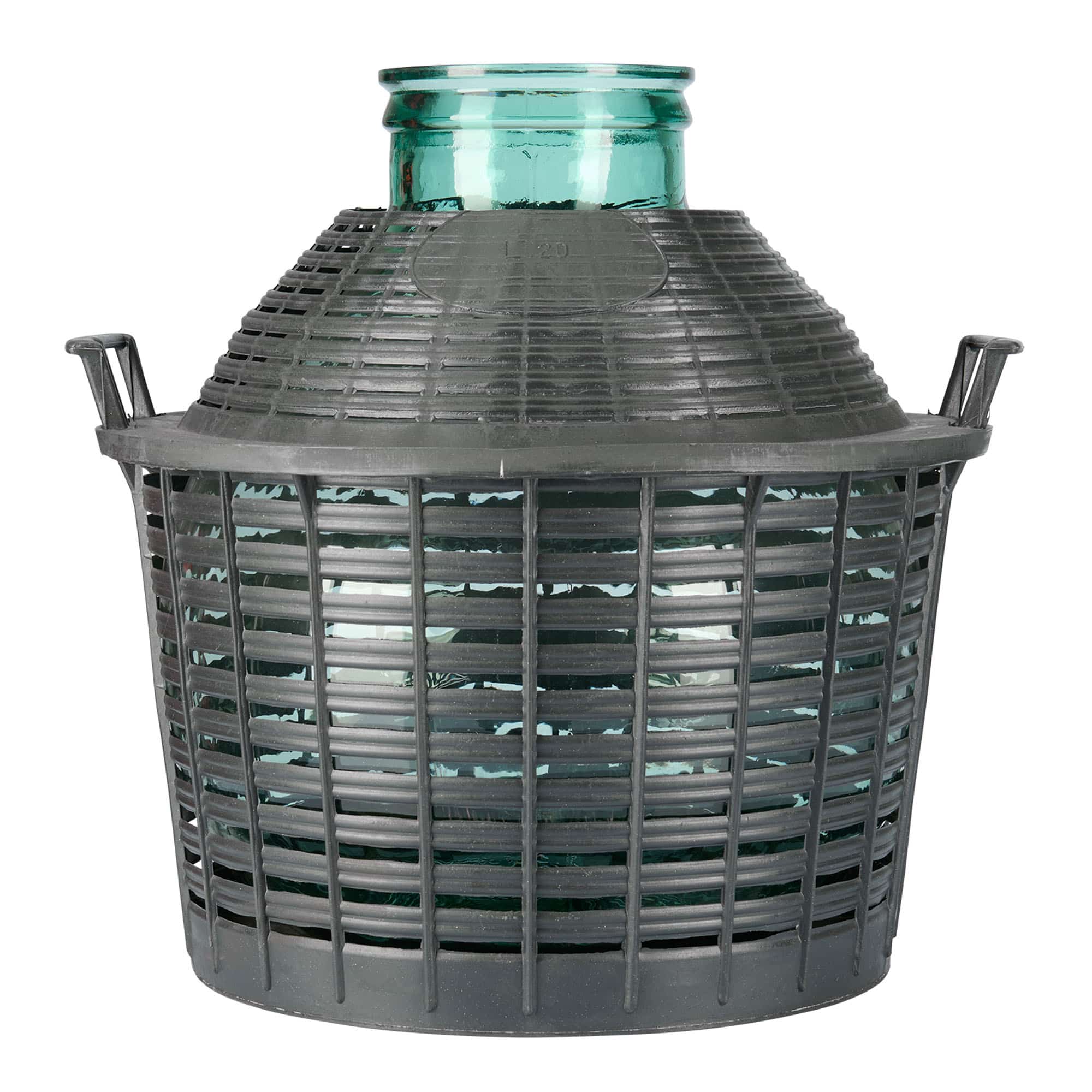 20 l ballonfles met brede hals, glas, opening: opzetdeksel