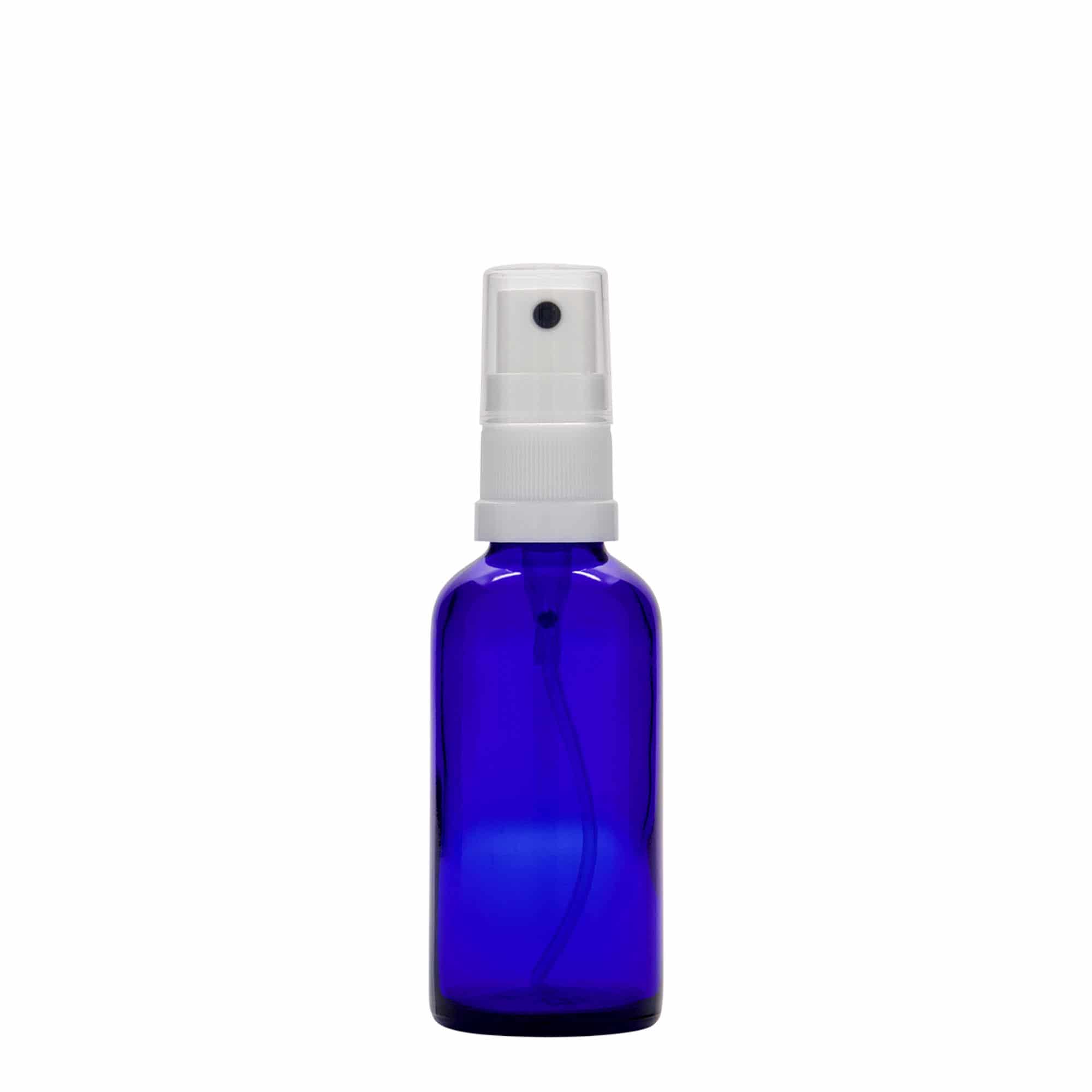 50 ml spuitflesje medicijn, glas, koningsblauw, mondstuk: DIN 18 50 ml spuitflesje medicijn, glas, koningsblauw, mondstuk: DIN 18