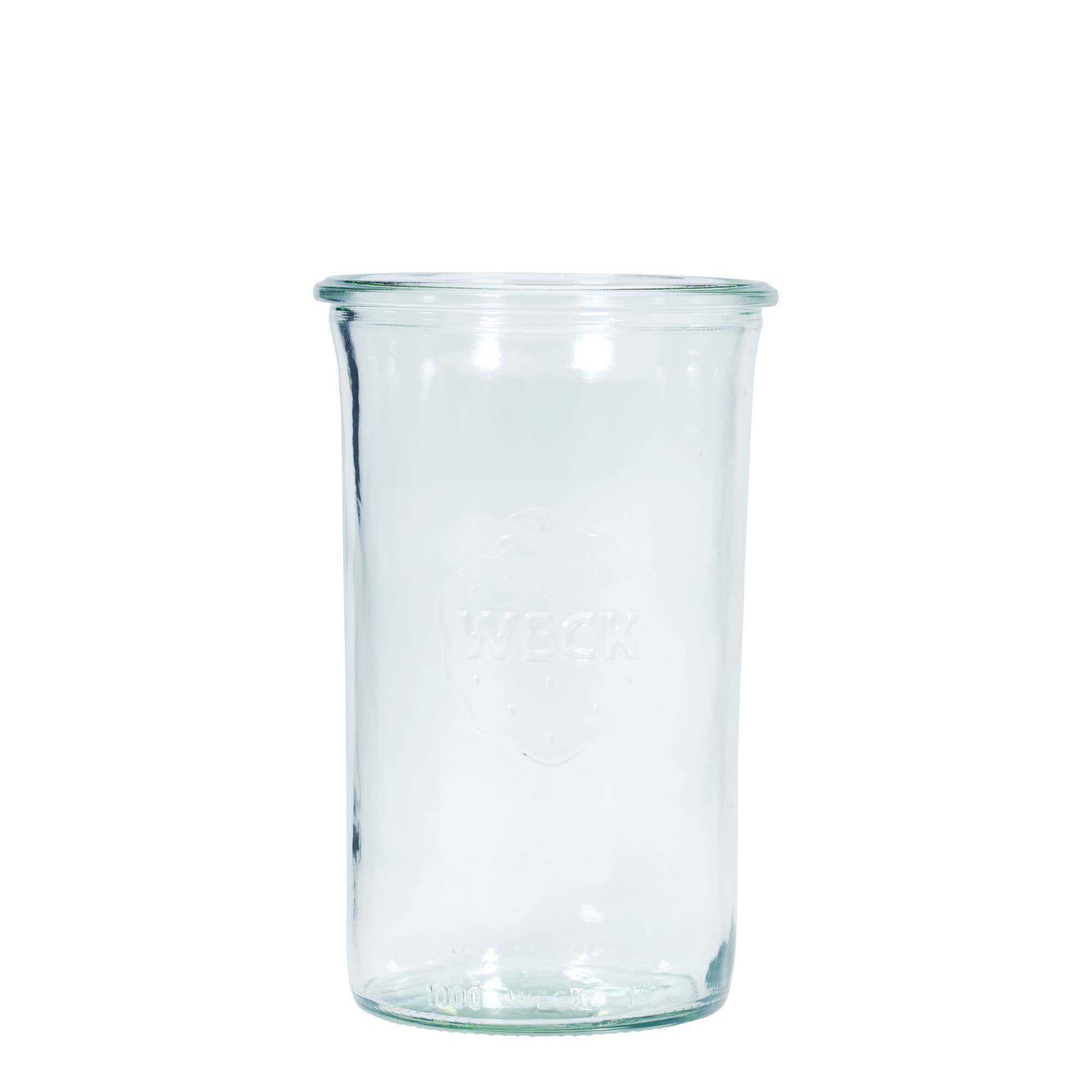 WECK-stortglas, 1000 ml, monding: ronde rand