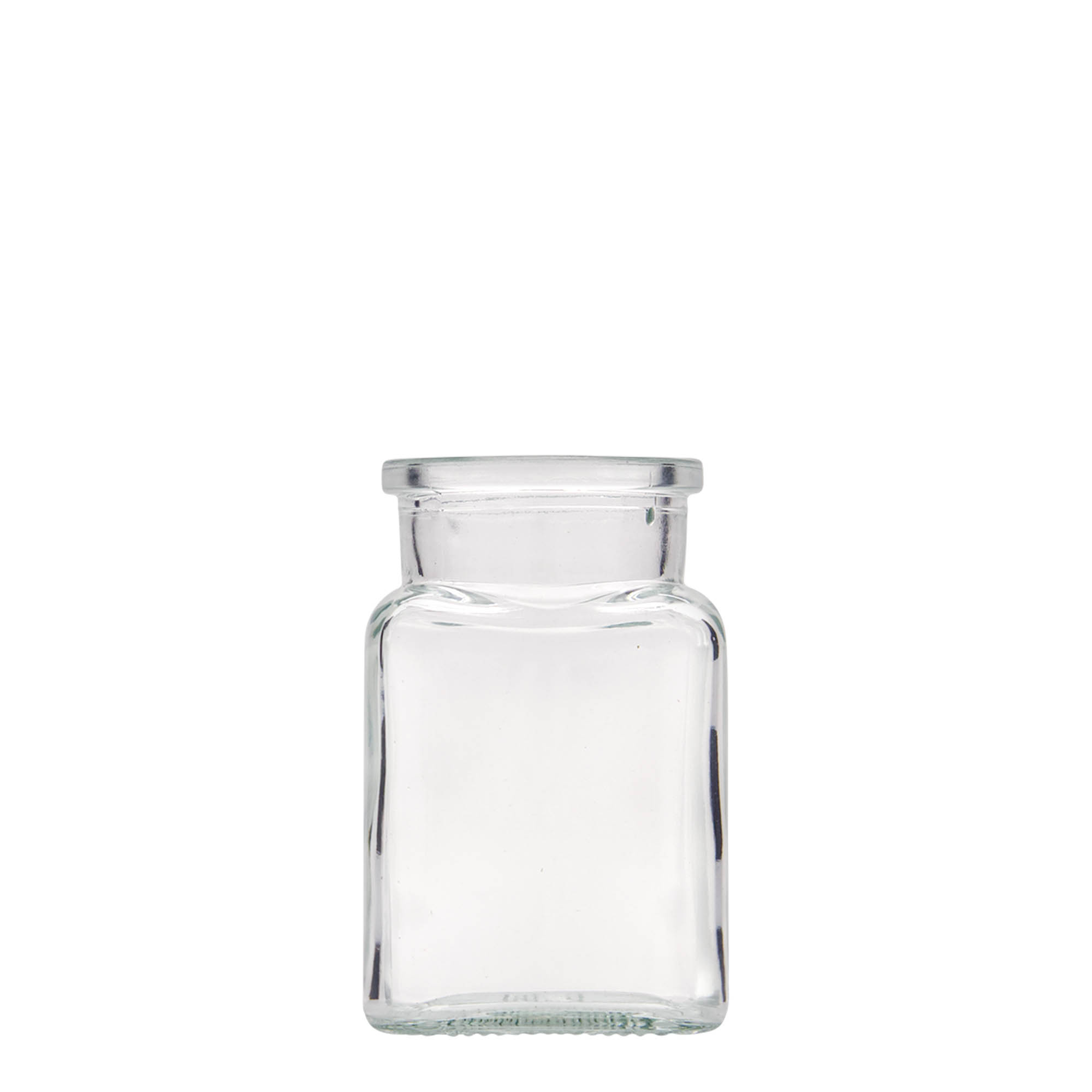 150 ml kurkglas, vierkant, monding: kurk 150 ml kurkglas, vierkant, monding: kurk