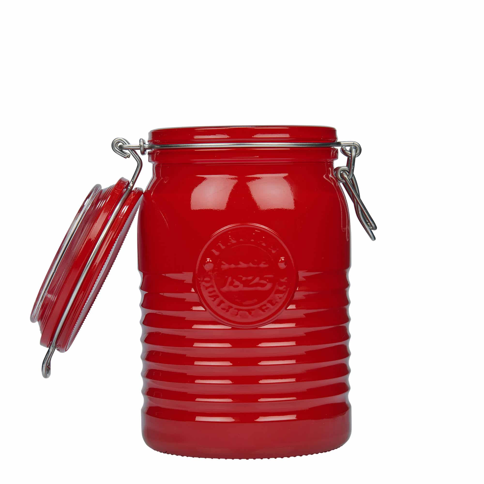 1.000 ml beugelfles 'Officina 1825', rood, opening: beugelsluiting