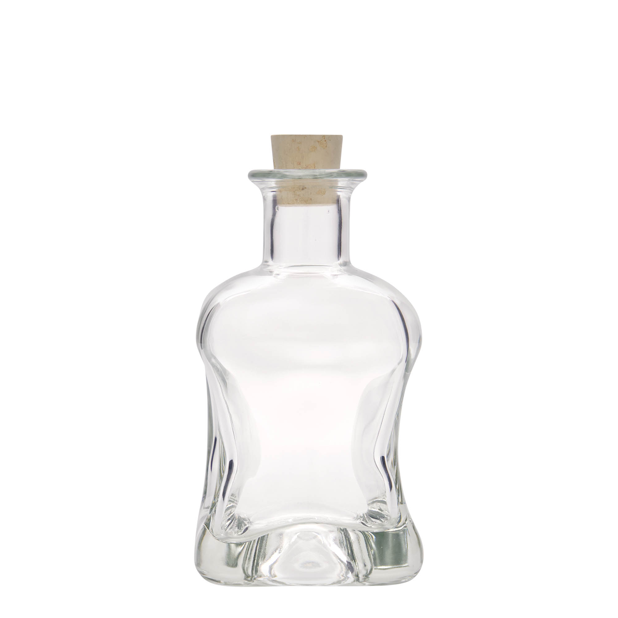 350 ml glazen fles 'Dublin', vierkant, hals: kurk