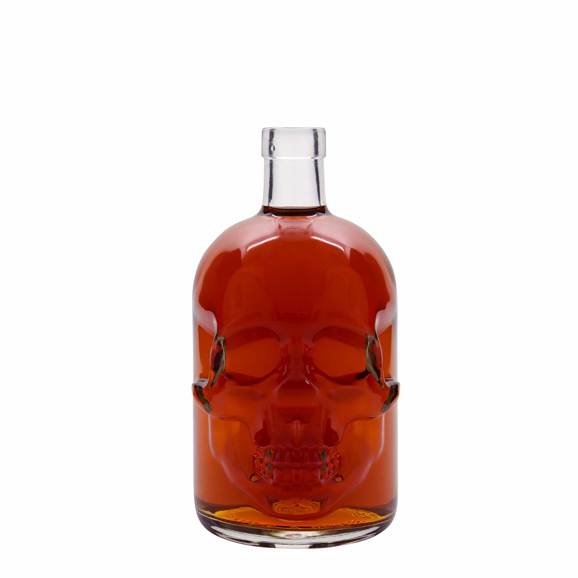 700 ml glazen fles 'Dodenhoofd', opening: kurk