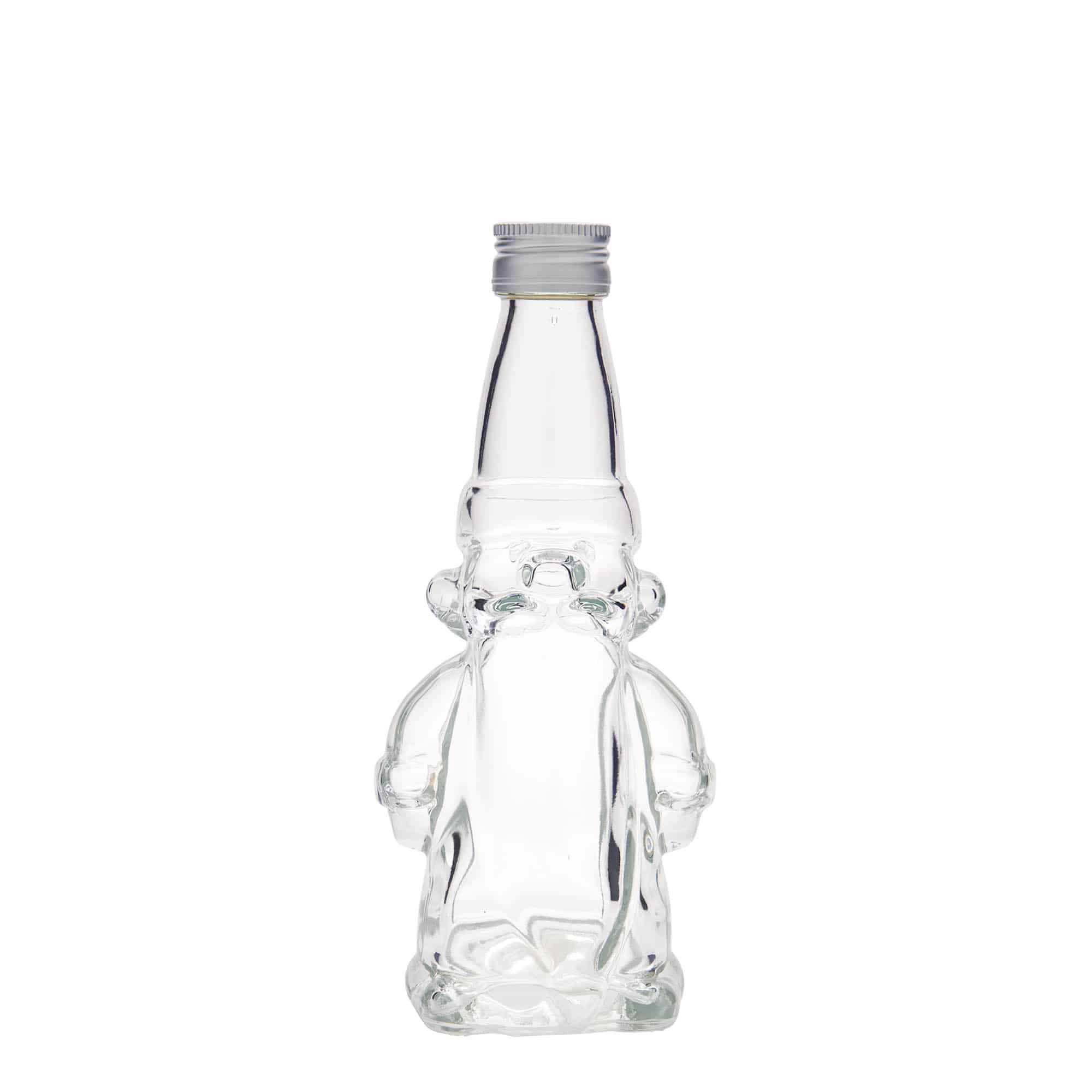 200 ml glazen fles 'Kerstkabouter', mondstuk: PP 28
