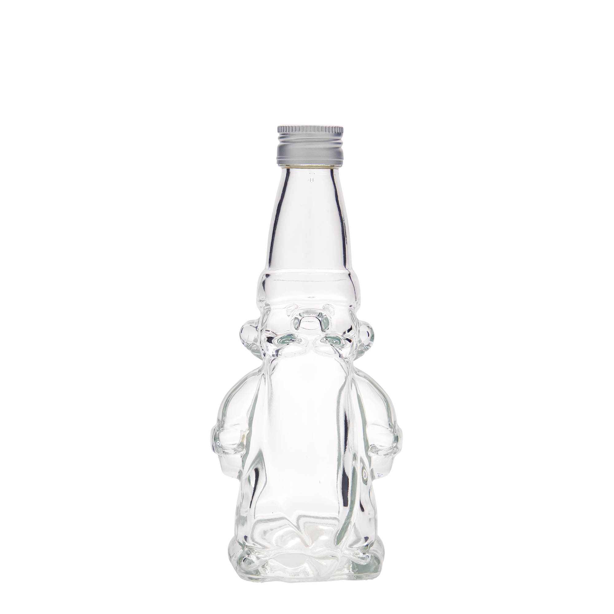 200 ml glazen fles 'Kerstkabouter', mondstuk: PP 28 200 ml glazen fles 'Kerstkabouter', mondstuk: PP 28