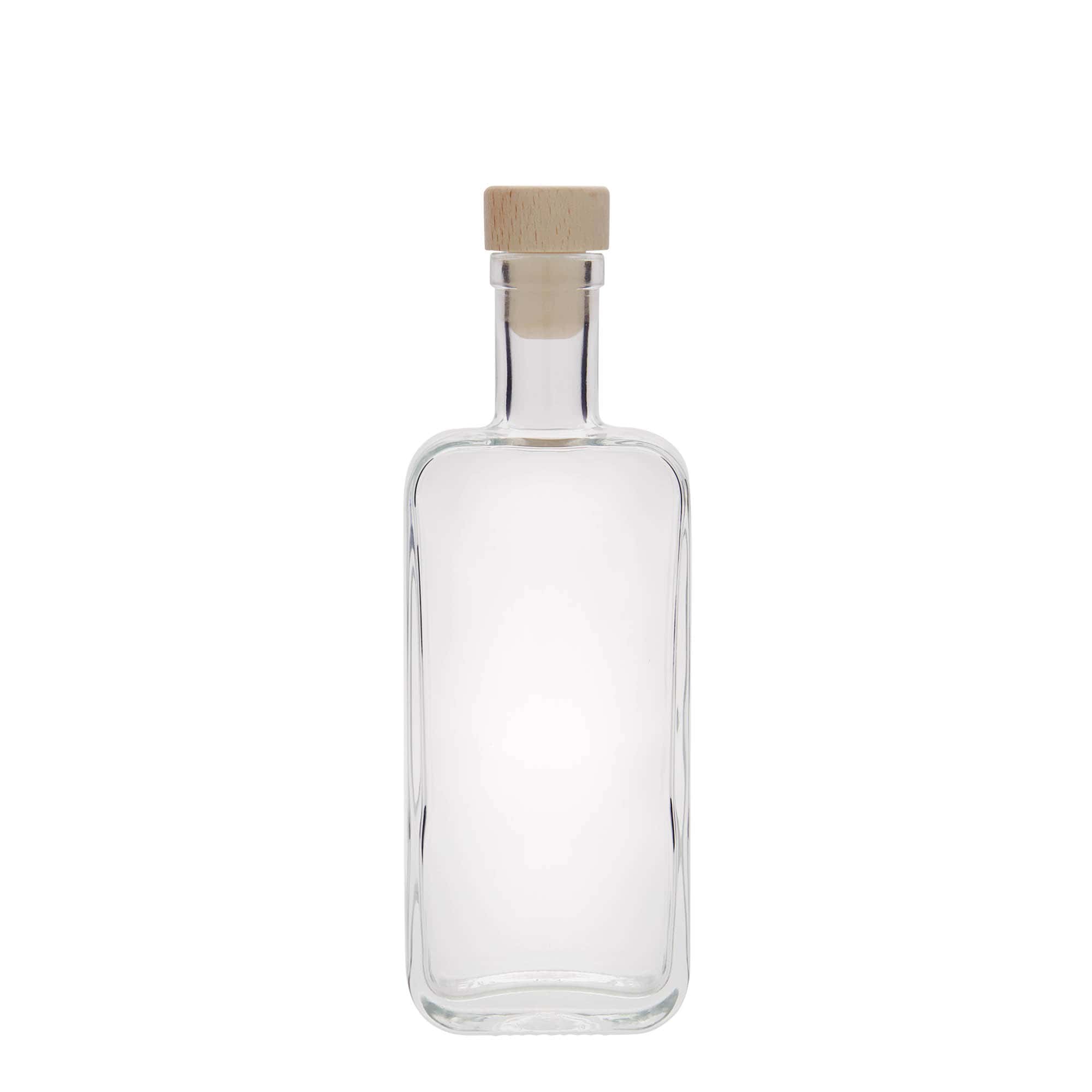 200 ml glazen fles 'Nice', rechthoekig, opening: kurk