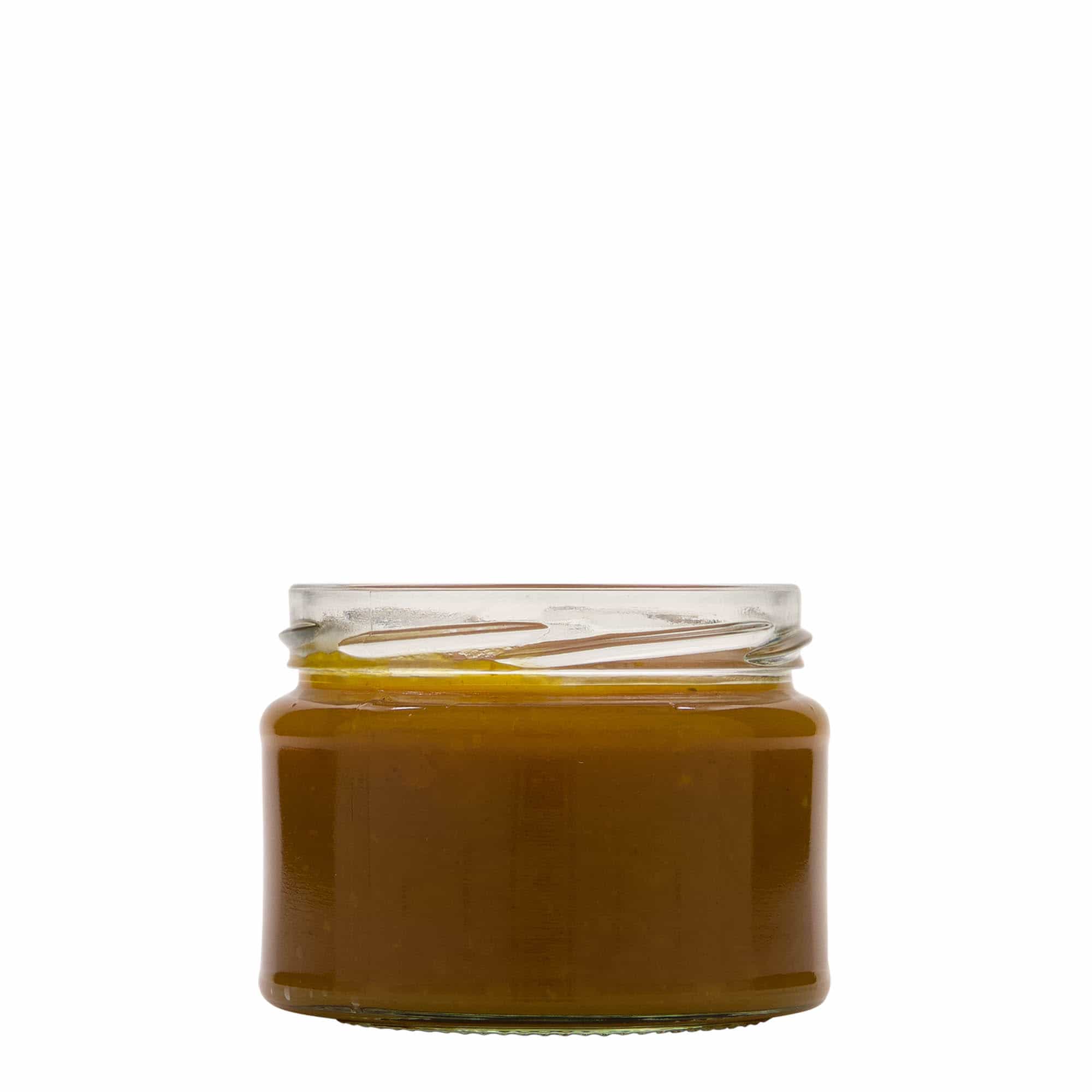 Vlakke ronde pot, 280 ml, monding: twist-off (TO 82)