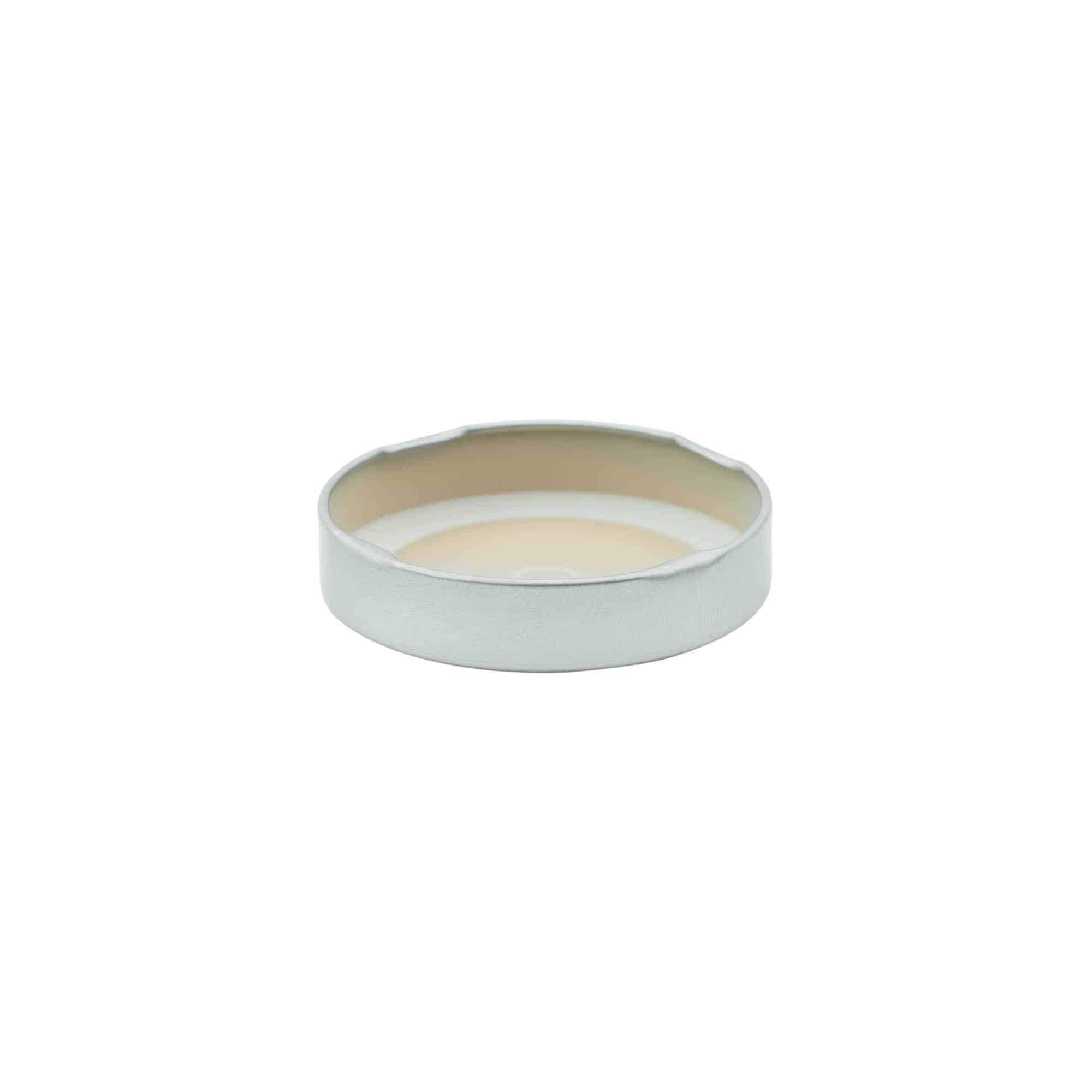 Deep-Twist-Off-sluiting, witblik, zilver, voor opening: Deep-TO 63