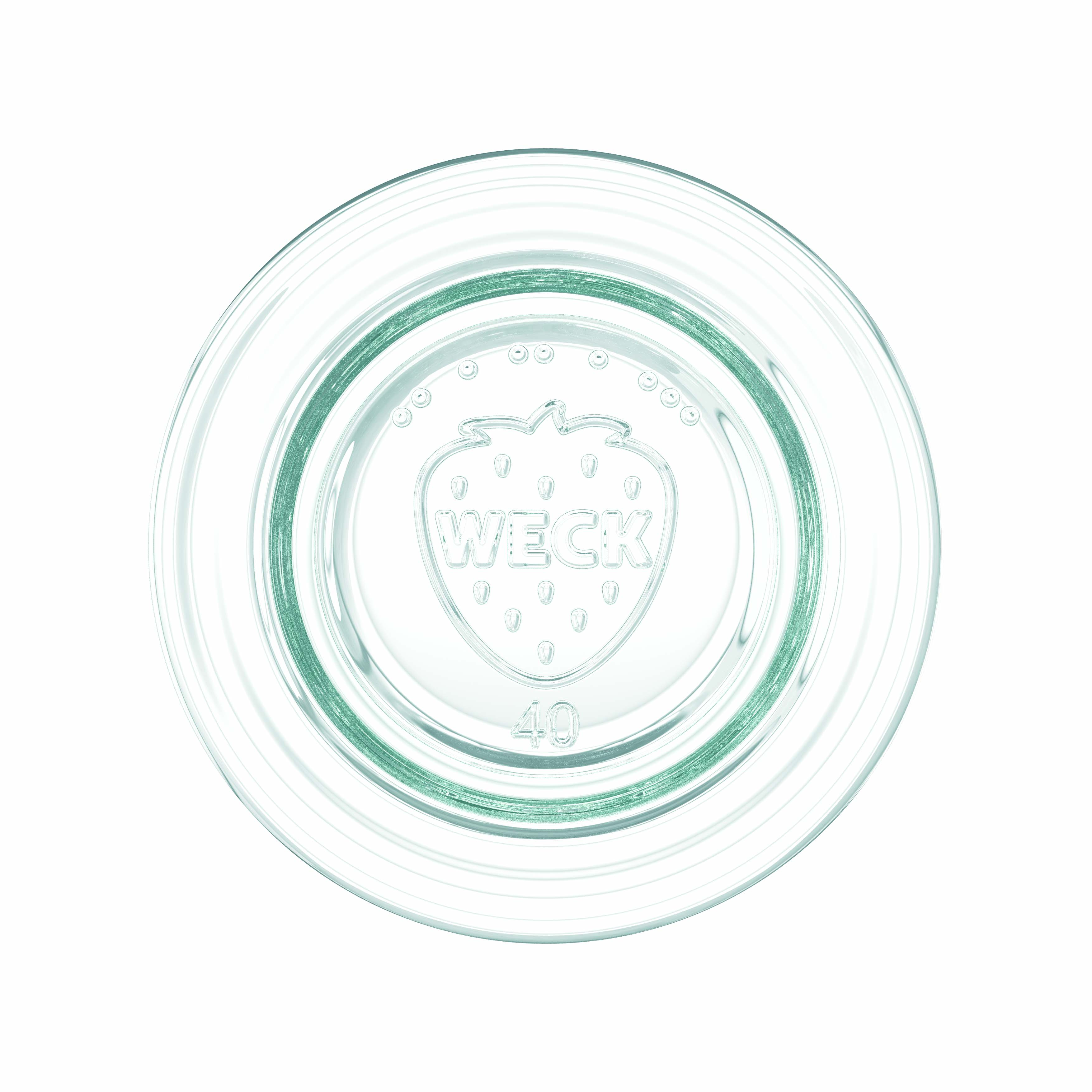 12x 35 ml WECK-stortglas met glazen deksel RR 40