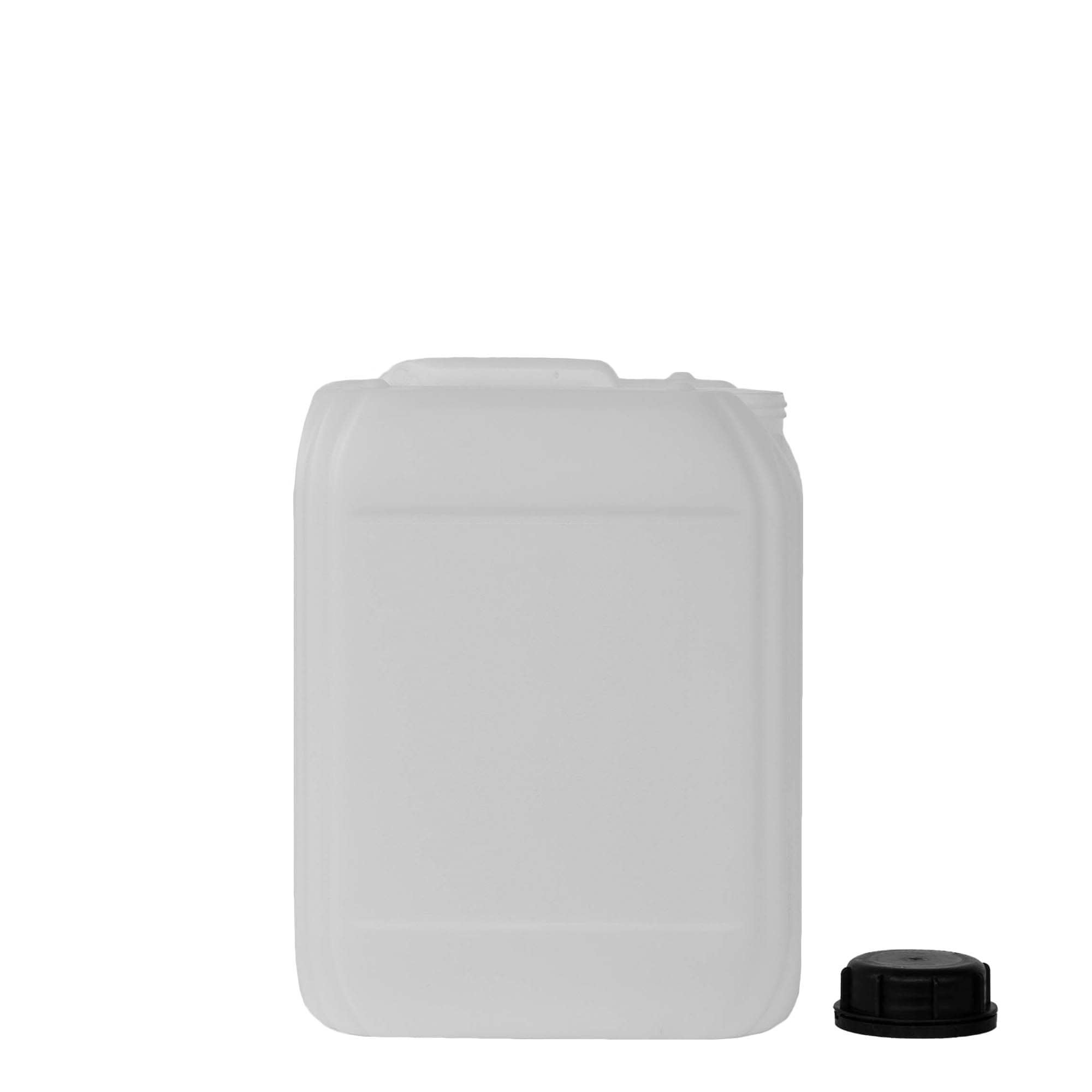 10 l kanister, rechthoekig, HDPE-kunststof, naturel, opening: ND 55