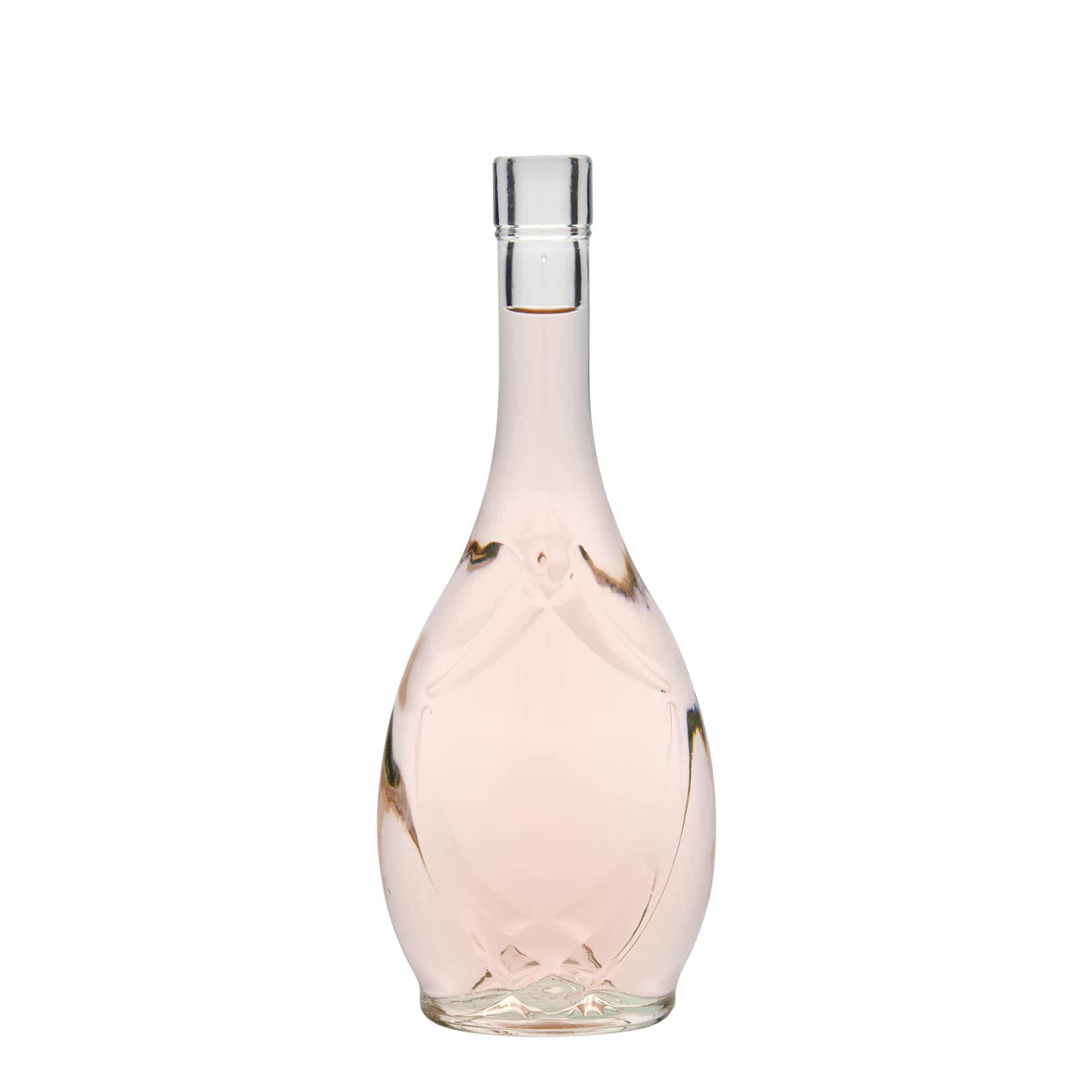 500 ml glazen fles 'Saragossa', ovaal, opening: kurk