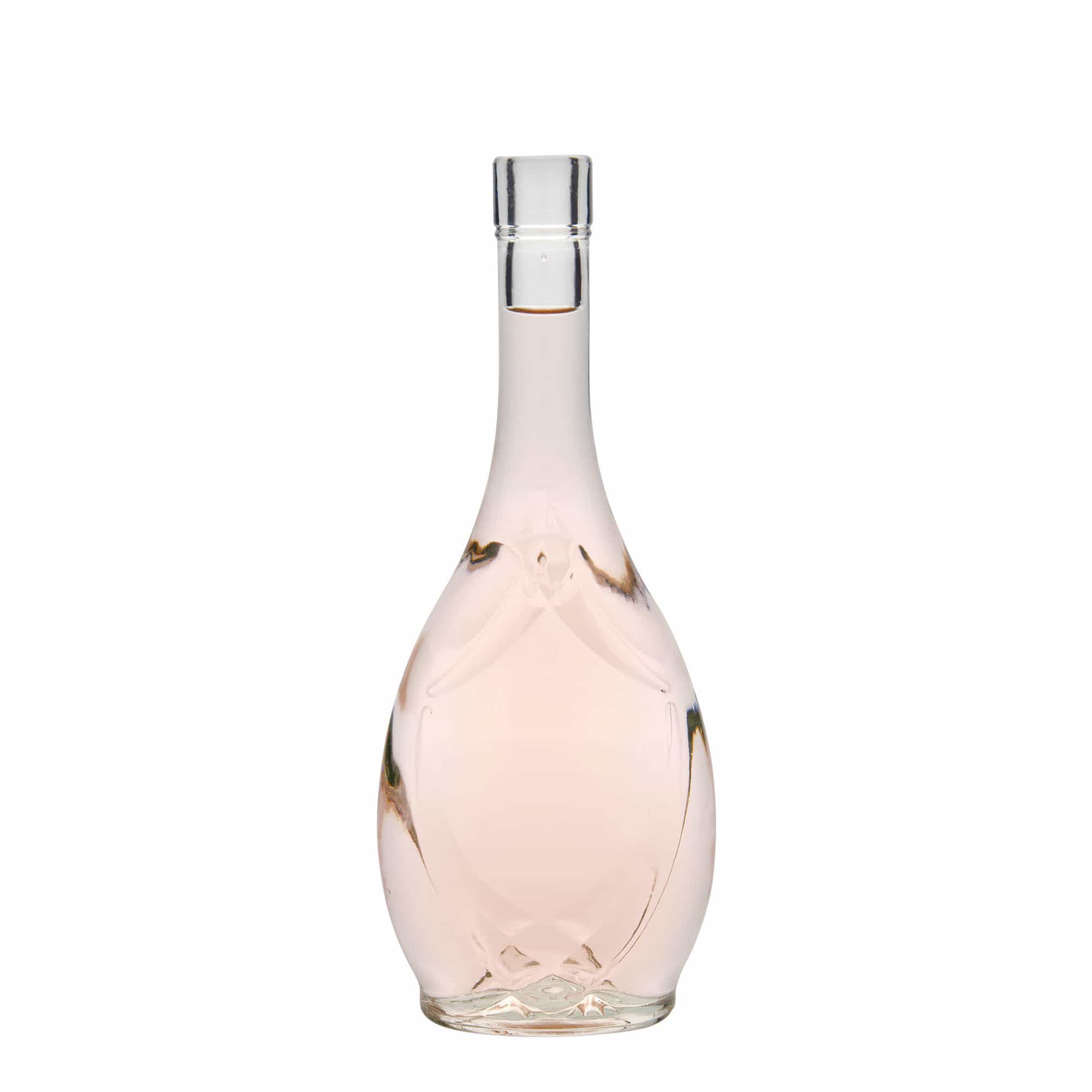 500 ml glazen fles 'Saragossa', ovaal, opening: kurk