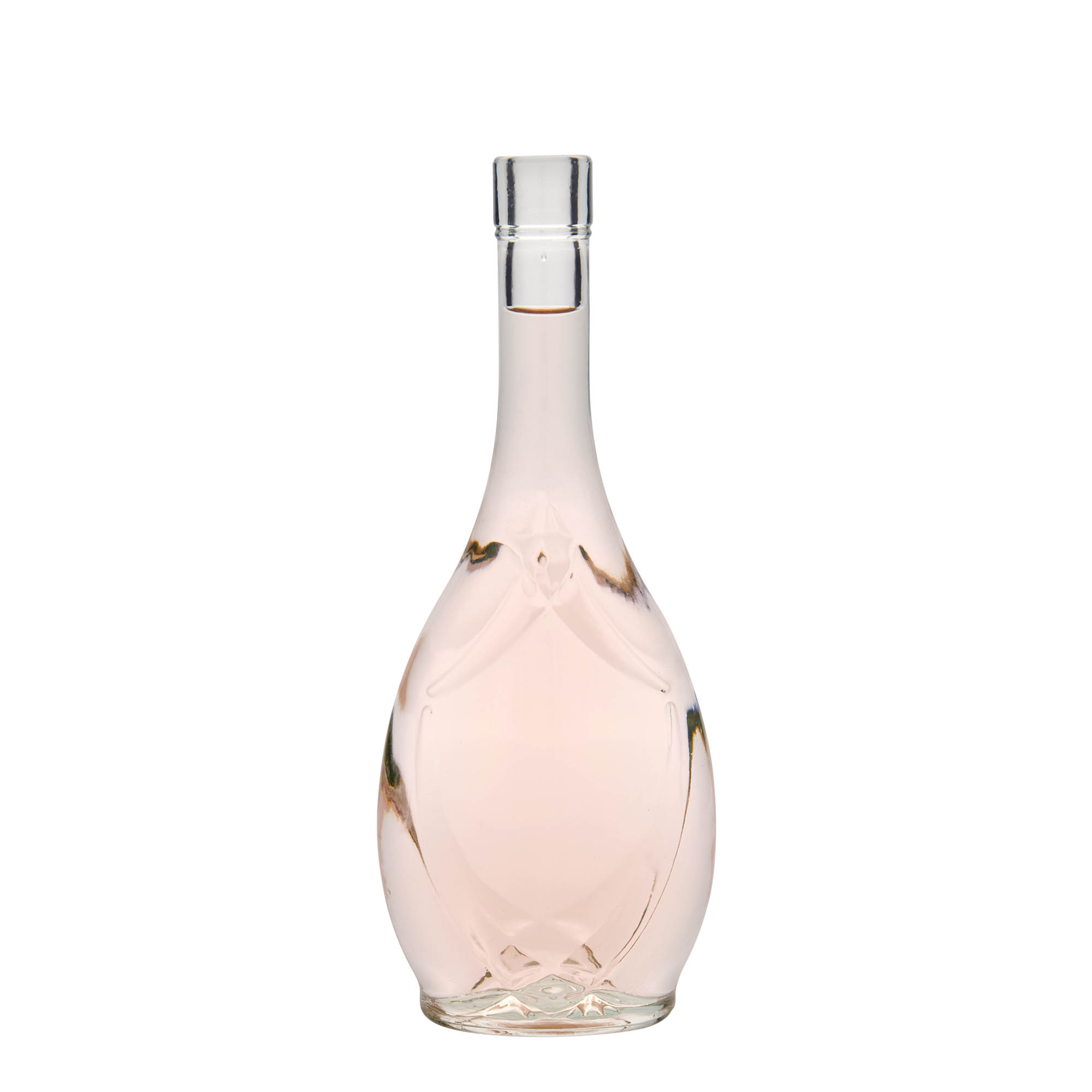 500 ml glazen fles 'Saragossa', ovaal, opening: kurk 500 ml glazen fles 'Saragossa', ovaal, opening: kurk
