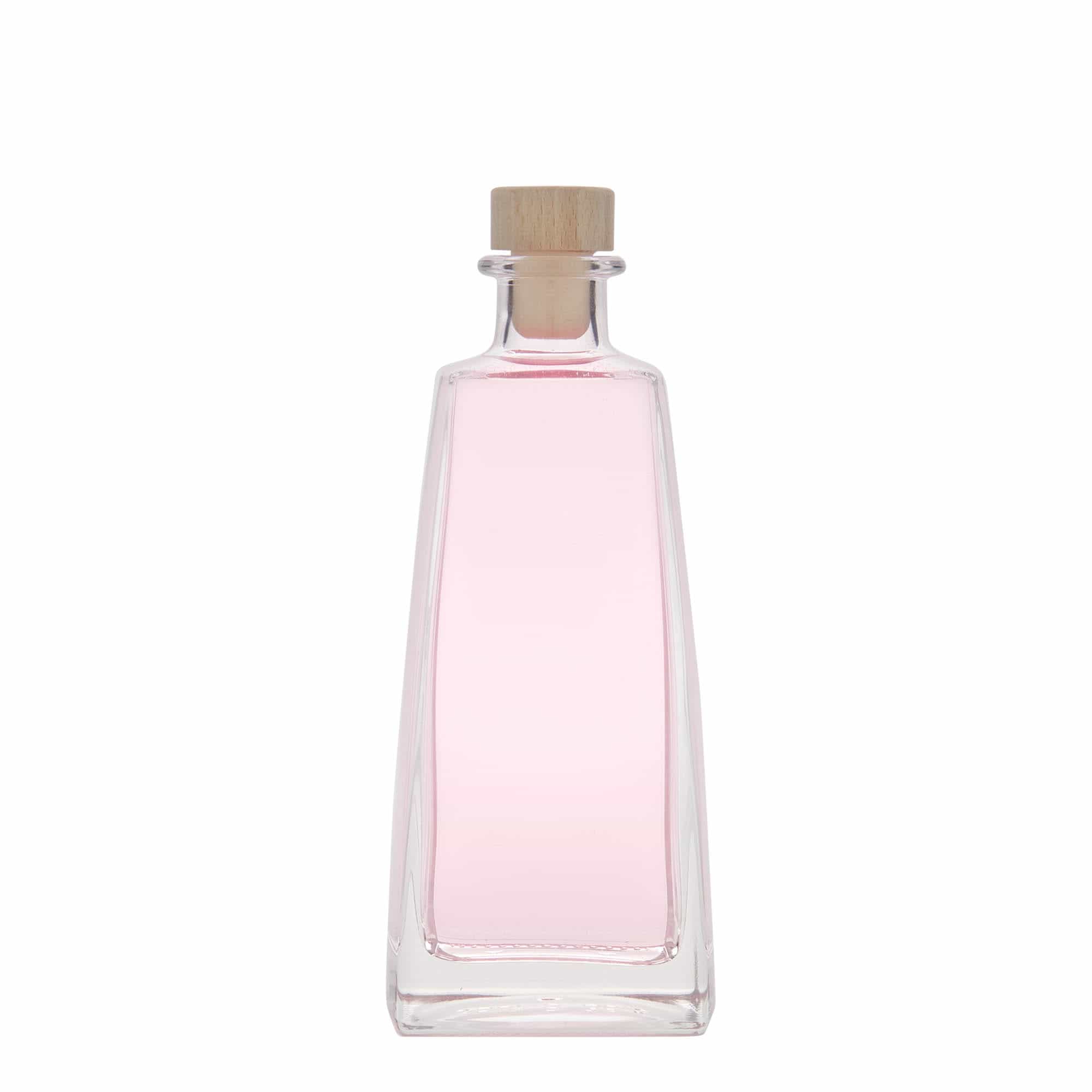 350 ml glazen fles 'Timmy', rechthoekig, opening: kurk