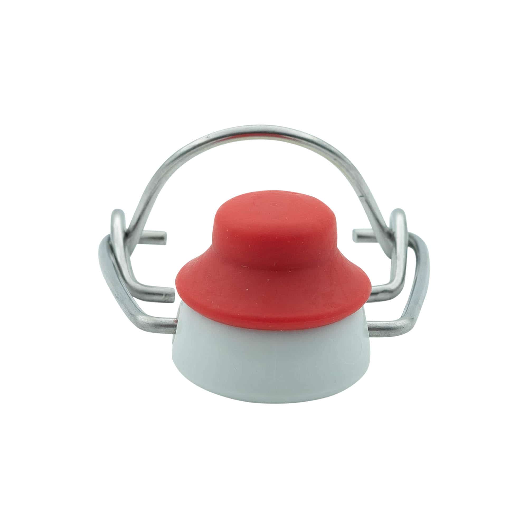 Beugelvergrendeling speciale maat, kunststof, rood-wit