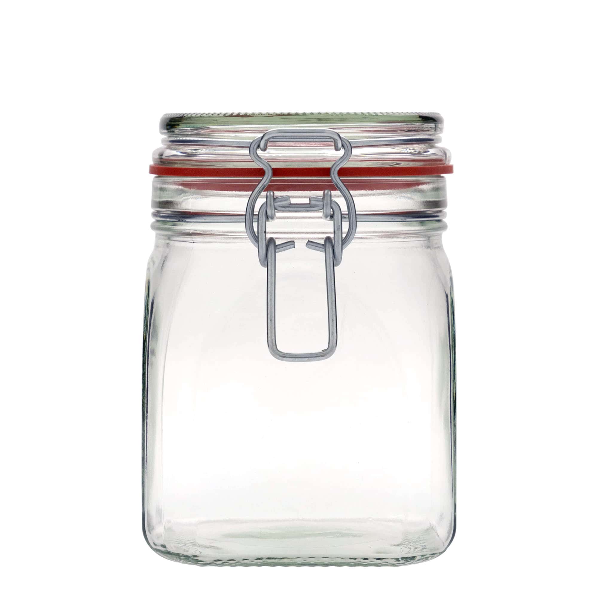 Pot met beugelsluiting, 900 ml, vierkant, monding: beugelsluiting Pot met beugelsluiting, 900 ml, vierkant, monding: beugelsluiting