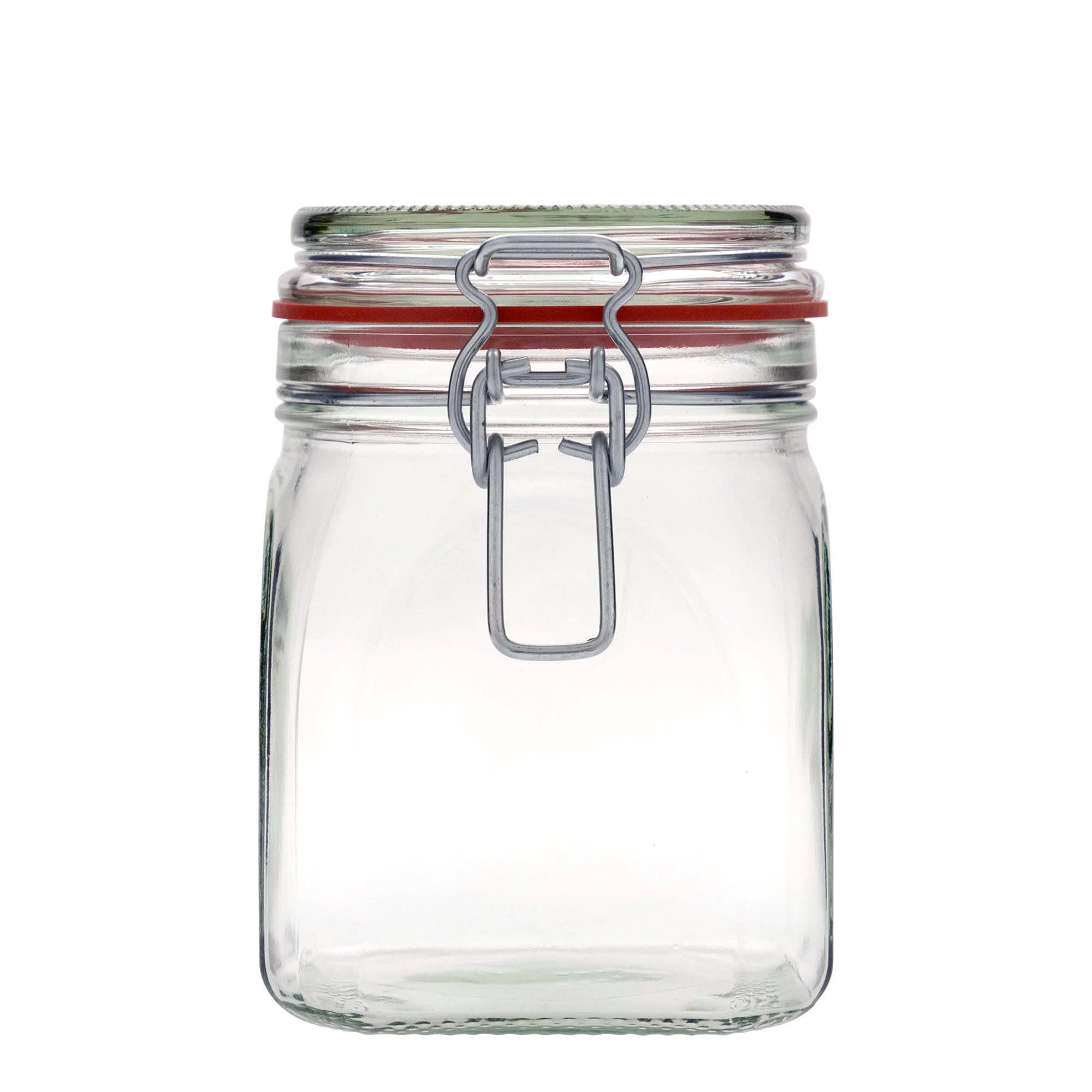 900 ml beugelfles, vierkant, opening: beugelsluiting 900 ml beugelfles, vierkant, opening: beugelsluiting