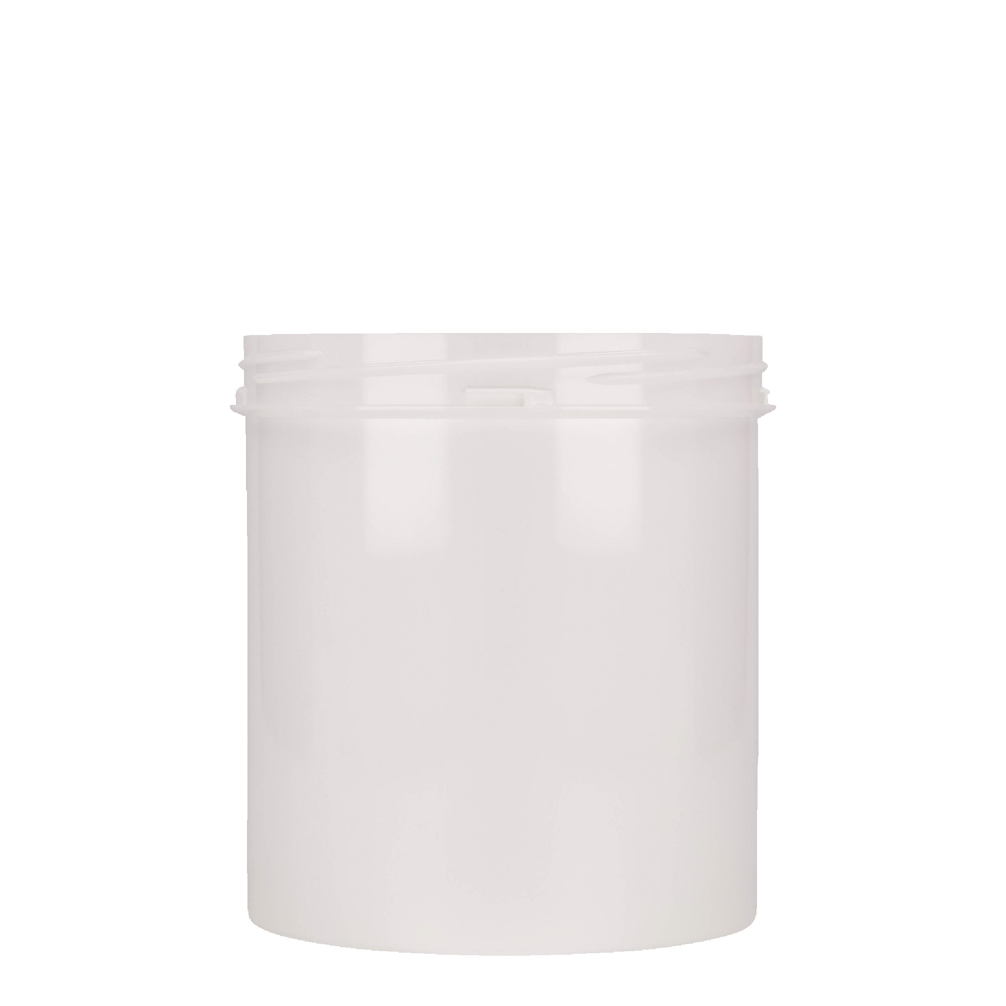 1.000 ml kunststoffles 'Securilock', PP, wit, opening: schroefdop