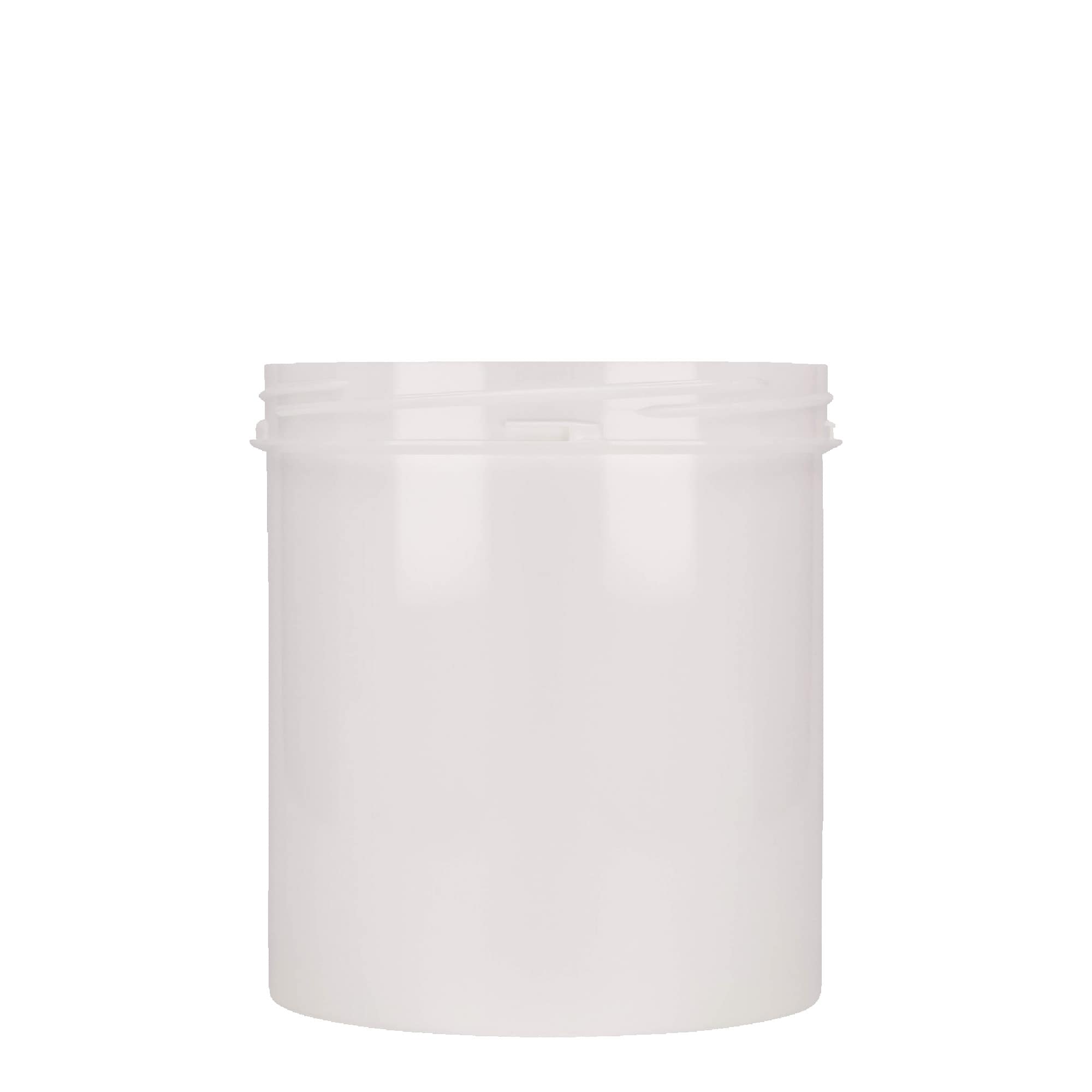 1.000 ml kunststoffles 'Securilock', PP, wit, opening: schroefdop