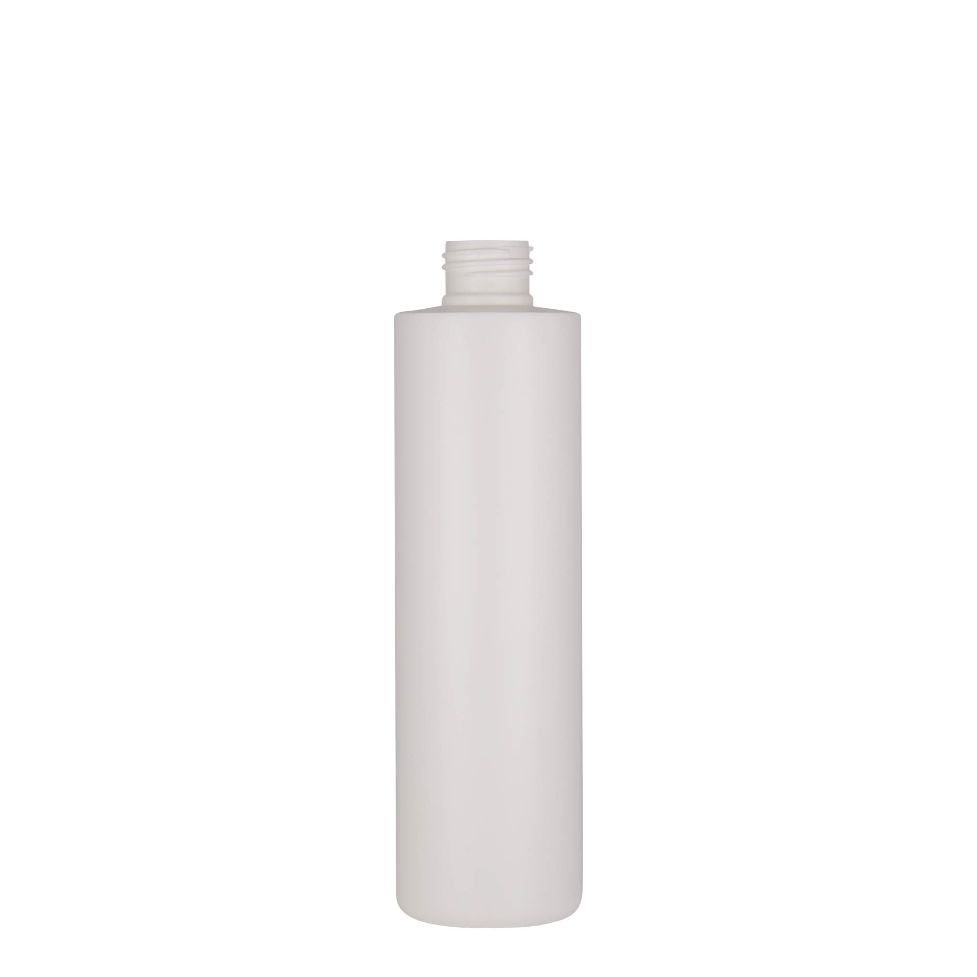 250 ml kunststoffles 'Pipe', HDPE, wit, opening: 24/410