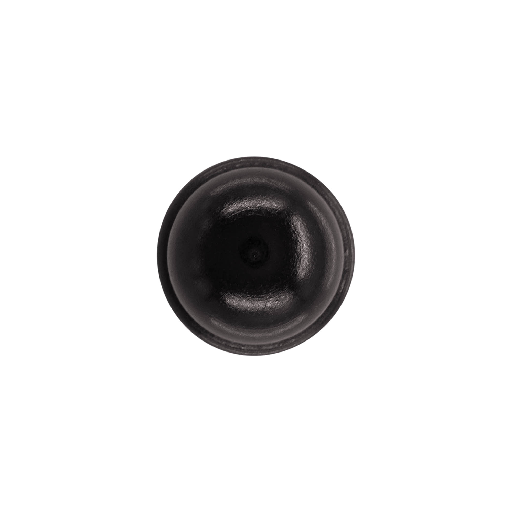 Handkurk 19 mm "Meloen", hout/PE, zwart, voor monding: kurk