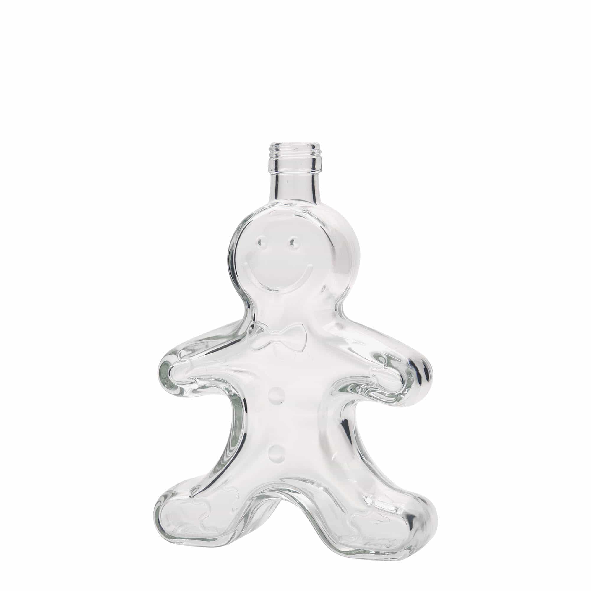 250 ml glazen fles 'Lebkuchenmann', hals: PP 24