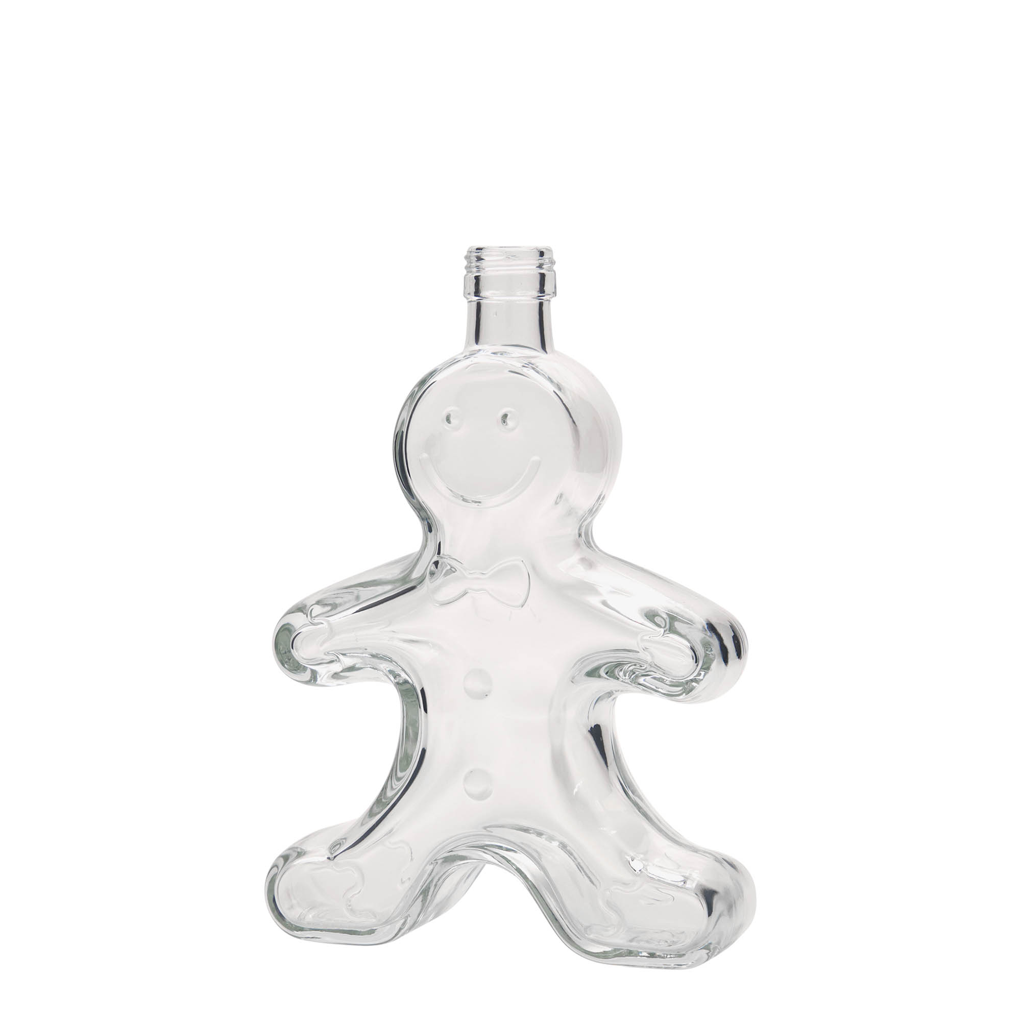 250 ml glazen fles 'Lebkuchenmann', hals: PP 24 250 ml glazen fles 'Lebkuchenmann', hals: PP 24
