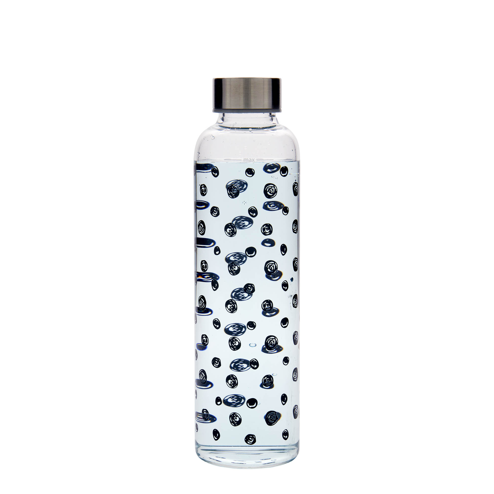 500 ml drinkfles 'Perseus - Zwarte stippen', opening: schroefdop 500 ml drinkfles 'Perseus - Zwarte stippen', opening: schroefdop