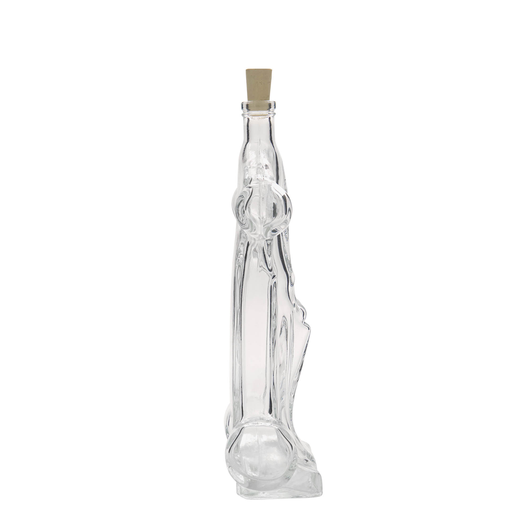 200 ml glazen fles 'Racewagen', opening: kurk