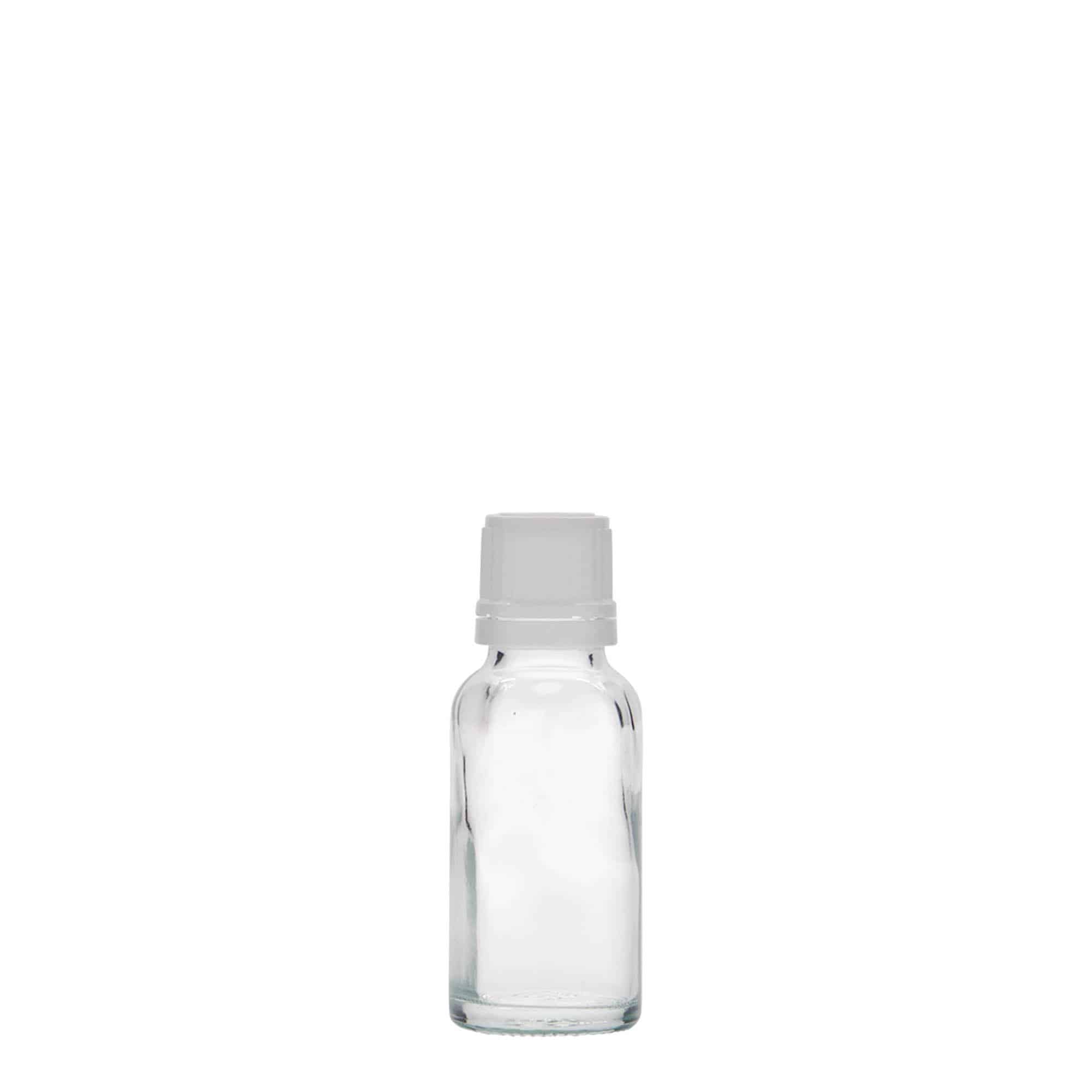 20 ml medicijnflesje, glas, opening: DIN 18